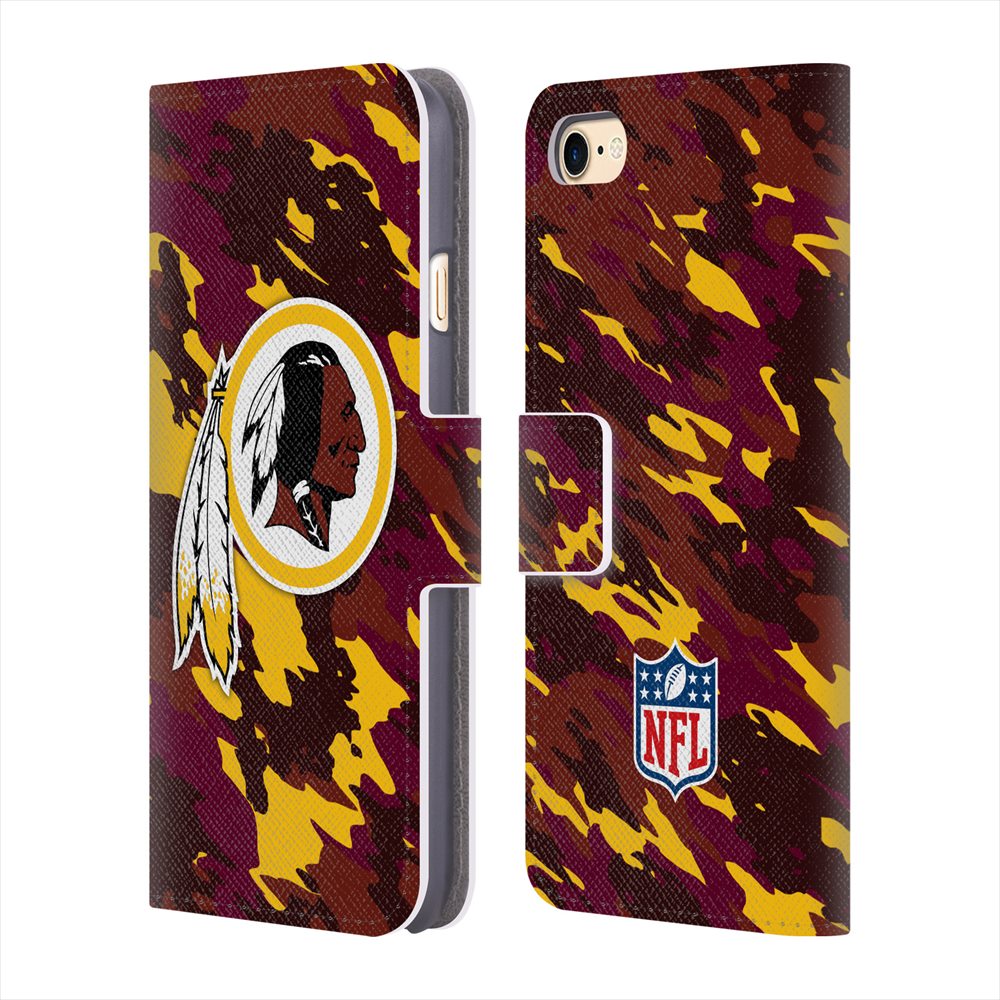 WASHINGTON REDSKINS（NFL） ワシントンレッドスキンズ - Camou レザー手帳型 / Apple iPhoneケース 【公式 / オフィシャル】