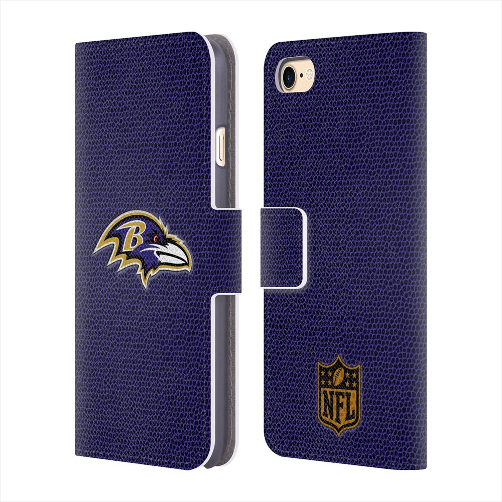 BALTIMORE RAVENS（NFL） ボルチモアレイブンズ - Football レザー手帳型 / Apple iPhoneケース 【公式 / オフィシャル】