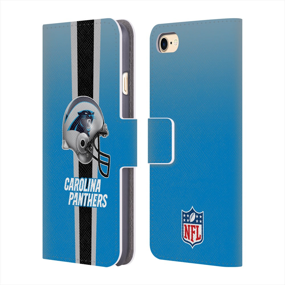 CAROLINA PANTHERS（NFL） カロライナパンサーズ - Helmet レザー手帳型 / Apple iPhoneケース 【公式 / オフィシャル】