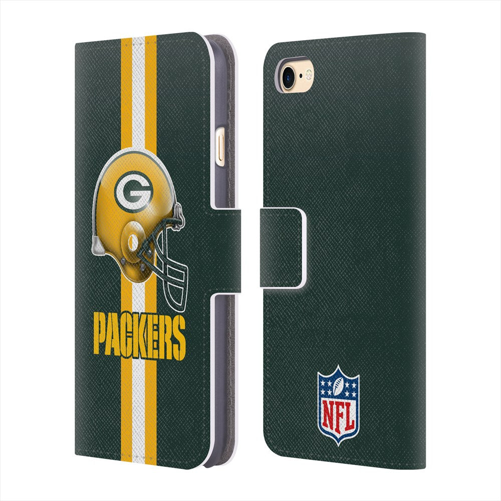 GREEN BAY PACKERS（NFL） グリーンベイパッカーズ - Helmet レザー手帳型 / Apple iPhoneケース 【公式 / オフィシャル】