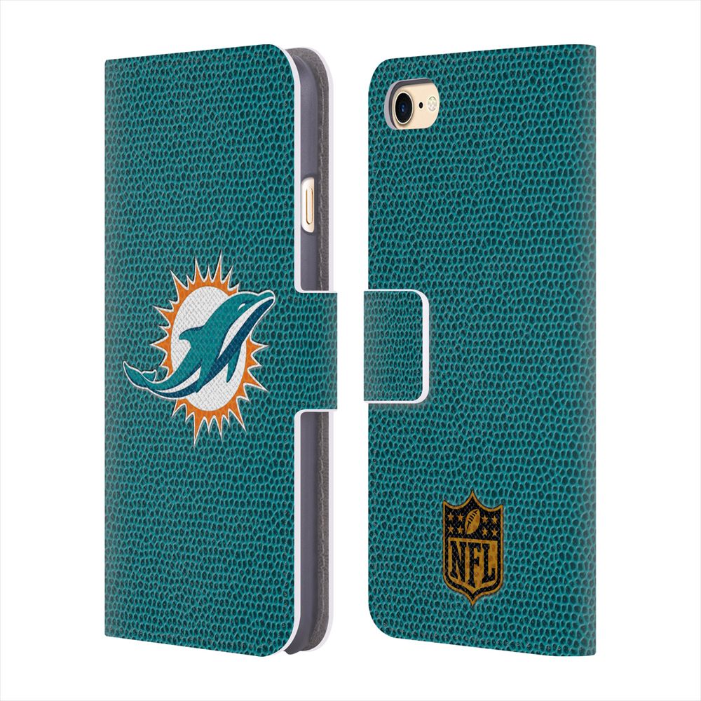 MIAMI DOLPHINS（NFL） マイアミドルフィンズ - Football レザー手帳型 / Apple iPhoneケース 【公式 / オフィシャル】