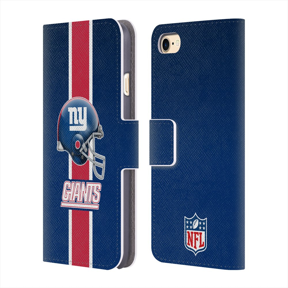 NEW YORK GIANTS（NFL） ニューヨークジャイアンツ - Helmet レザー手帳型 / Apple iPhoneケース 【公式 / オフィシャル】