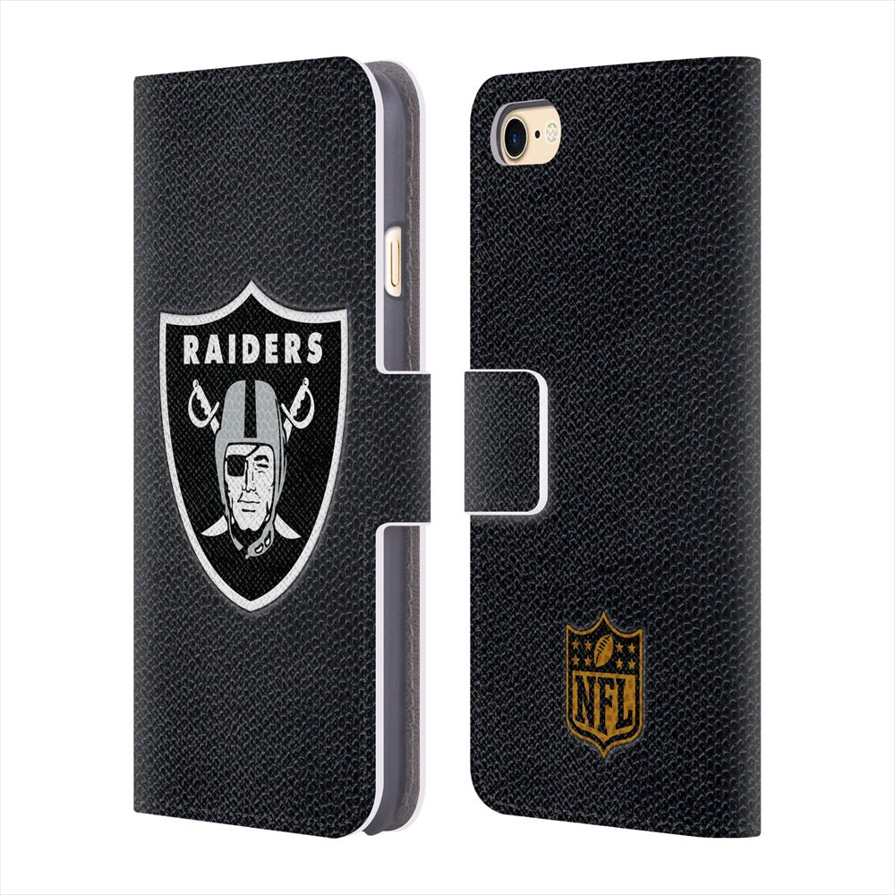 OAKLAND RAIDERS（NFL） オークランドレイダース - Football レザー手帳型 / Apple iPhoneケース 【公式 / オフィシャル】