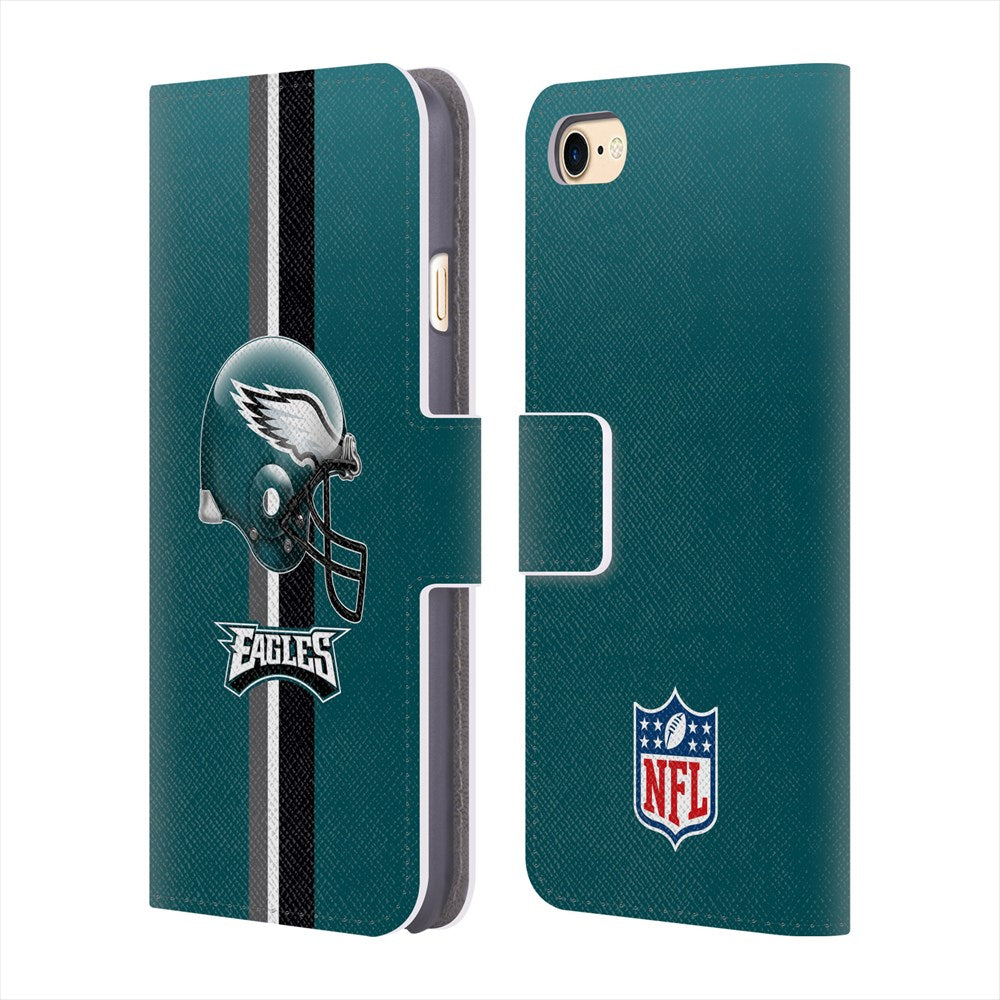 PHILADELPHIA EAGLES（NFL） フィラデルフィアイーグルス - Helmet レザー手帳型 / Apple iPhoneケース 【公式 / オフィシャル】