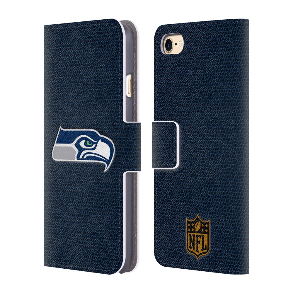 SEATTLE SEAHAWKS（NFL） シアトルシーホークス - Football レザー手帳型 / Apple iPhoneケース 【公式 / オフィシャル】