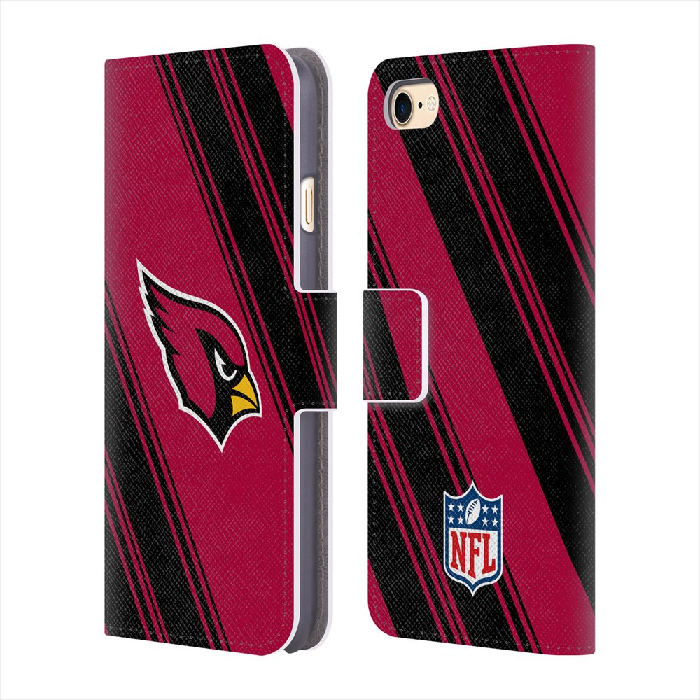 ARIZONA CARDINALS（NFL） アリゾナカージナルス - 2017/18 / Stripes レザー手帳型 / Apple iPhoneケース 【公式 / オフィシャル】