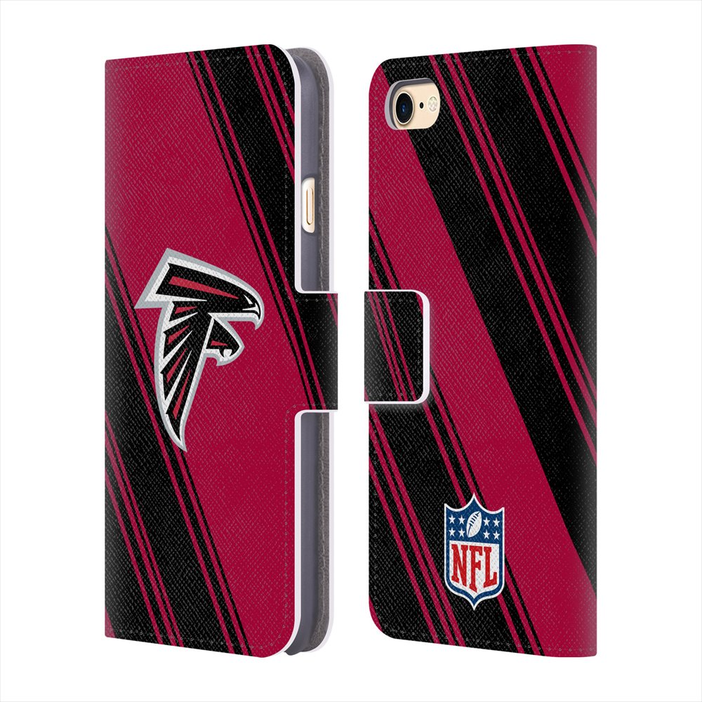 ATLANTA FALCONS（NFL） アトランタファルコンズ - 2017/18 / Stripes レザー手帳型 / Apple iPhoneケース 【公式 / オフィシャル】