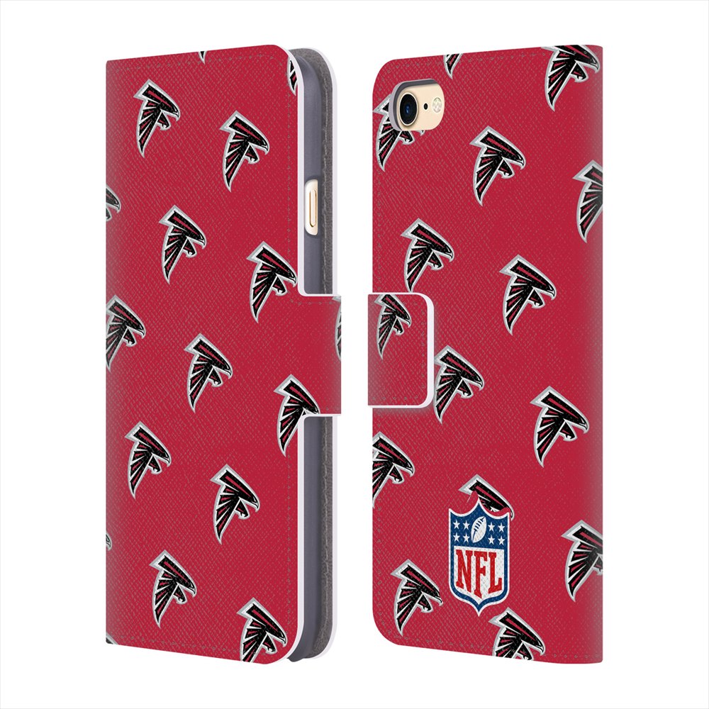 ATLANTA FALCONS（NFL） アトランタファルコンズ - Patterns レザー手帳型 / Apple iPhoneケース 【公式 / オフィシャル】