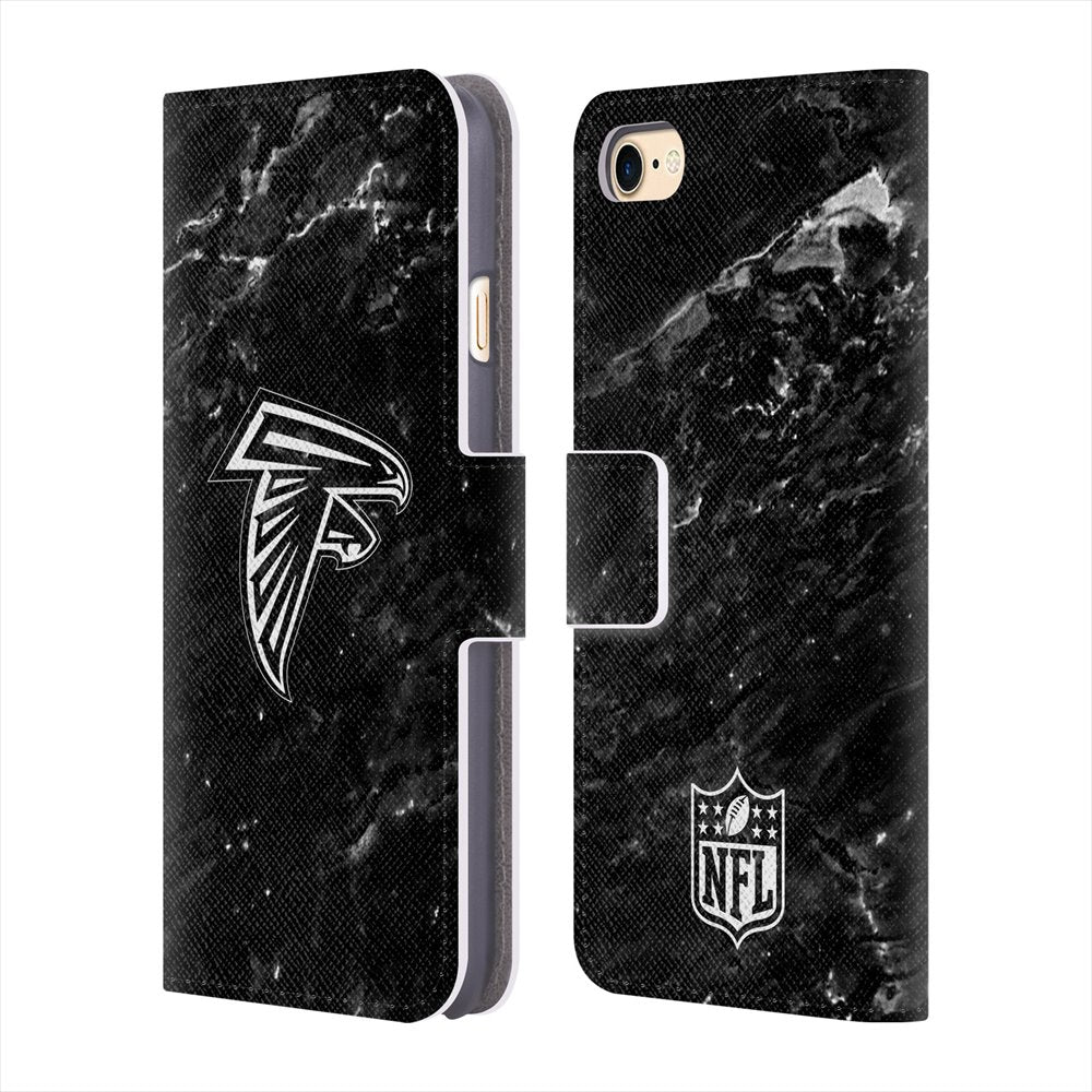 ATLANTA FALCONS（NFL） アトランタファルコンズ - Marble レザー手帳型 / Apple iPhoneケース 【公式 / オフィシャル】