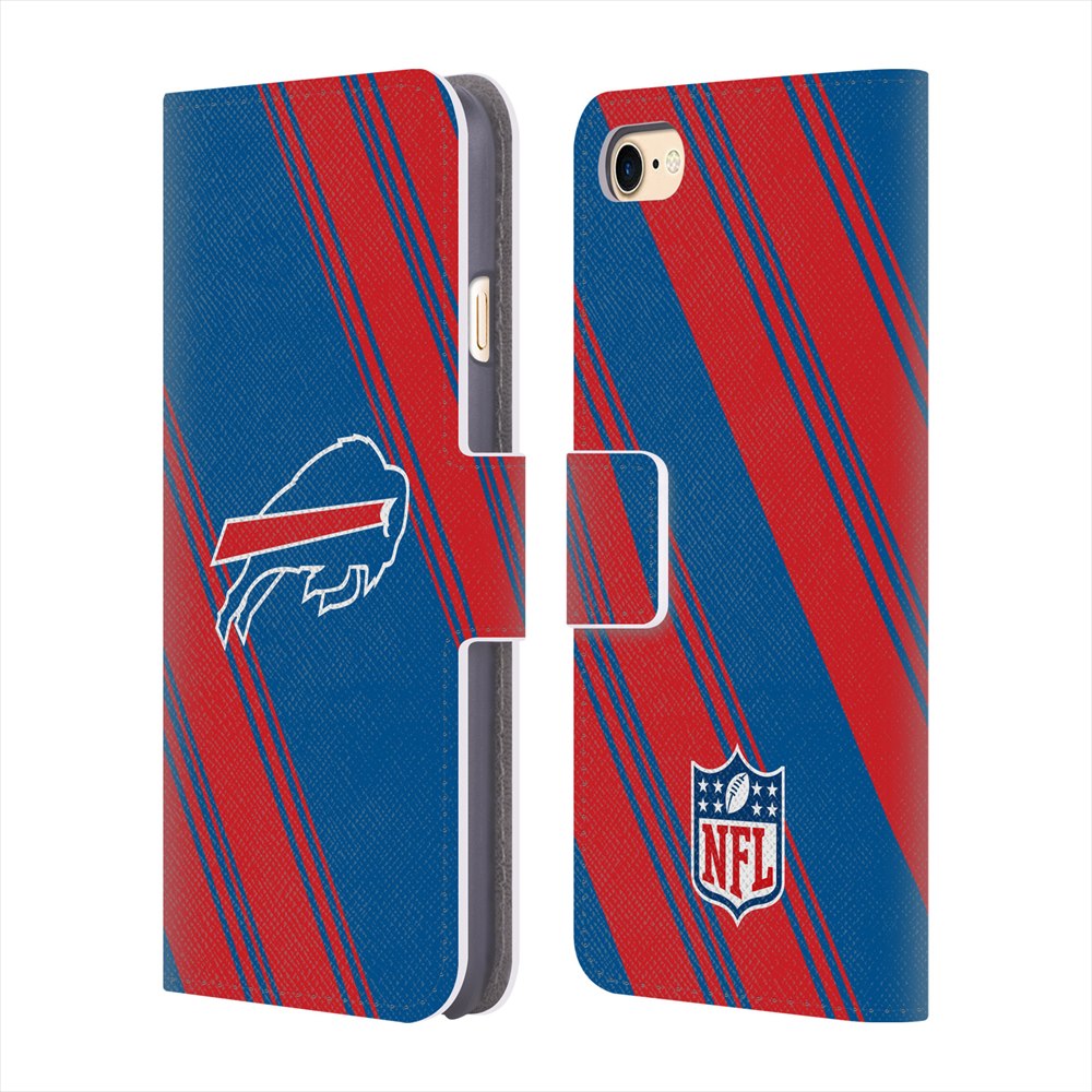 BUFFALO BILLS（NFL） バッファロービルズ - 2017/18 / Stripes レザー手帳型 / Apple iPhoneケース 【公式 / オフィシャル】