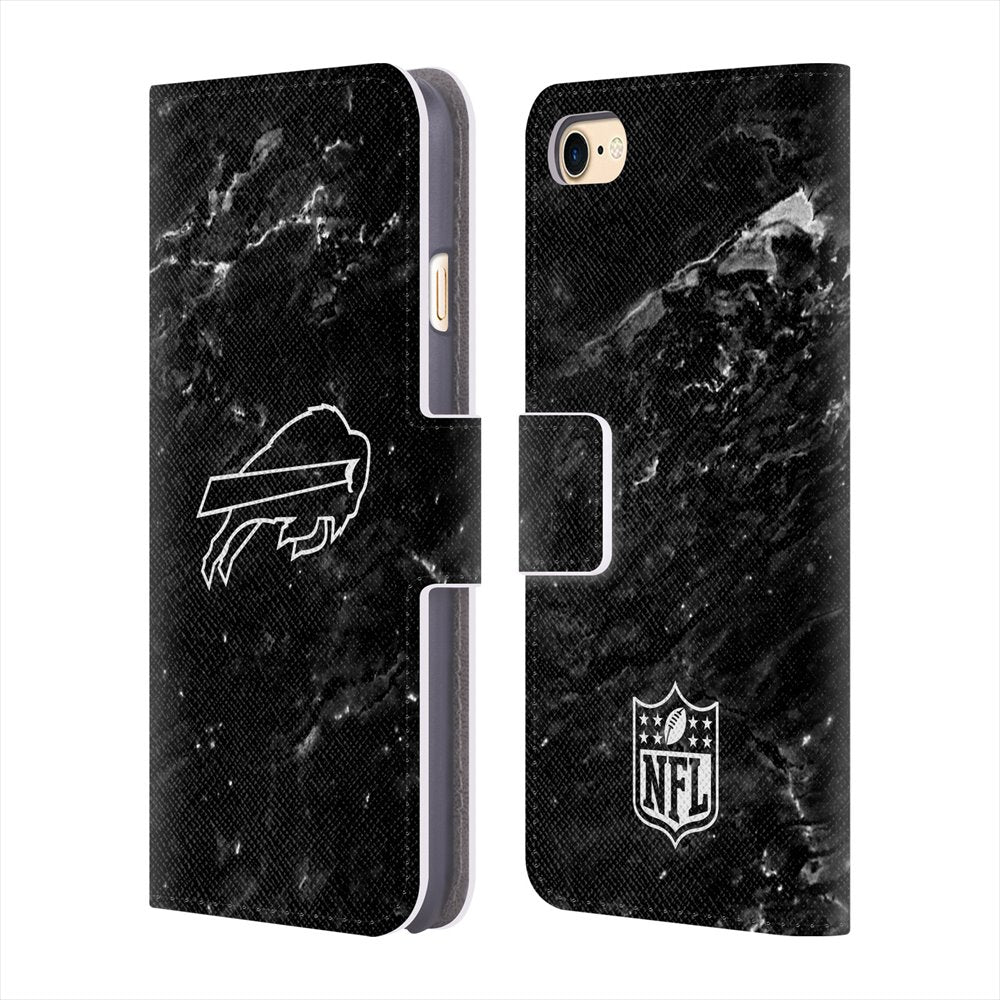 BUFFALO BILLS（NFL） バッファロービルズ - Marble レザー手帳型 / Apple iPhoneケース 【公式 / オフィシャル】