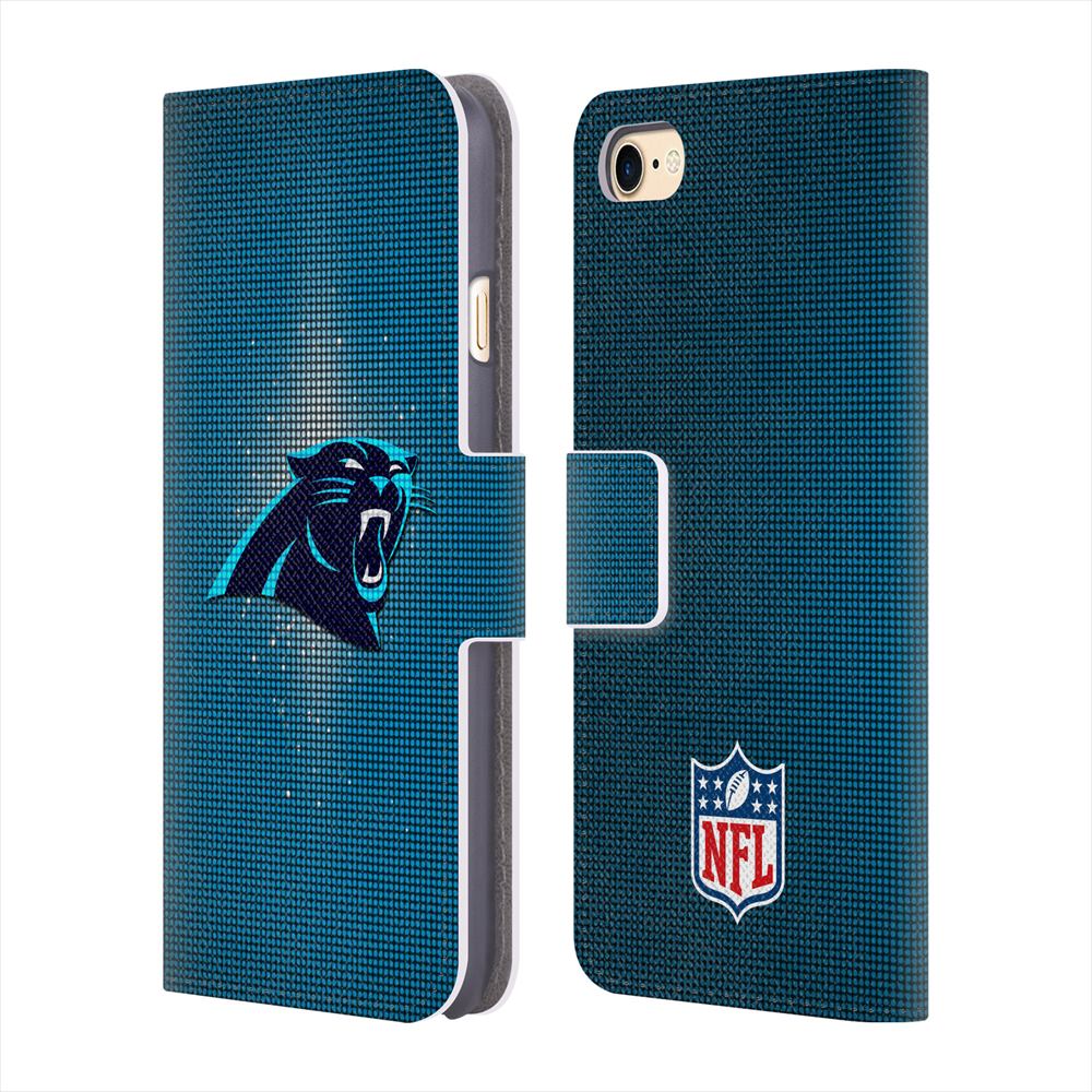 CAROLINA PANTHERS（NFL） カロライナパンサーズ - LED レザー手帳型 / Apple iPhoneケース 【公式 / オフィシャル】