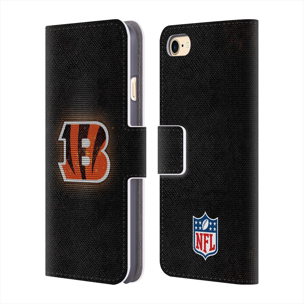 CINCINNATI BENGALS（NFL） シンシナティベンガルズ - LED レザー手帳型 / Apple iPhoneケース 【公式 / オフィシャル】