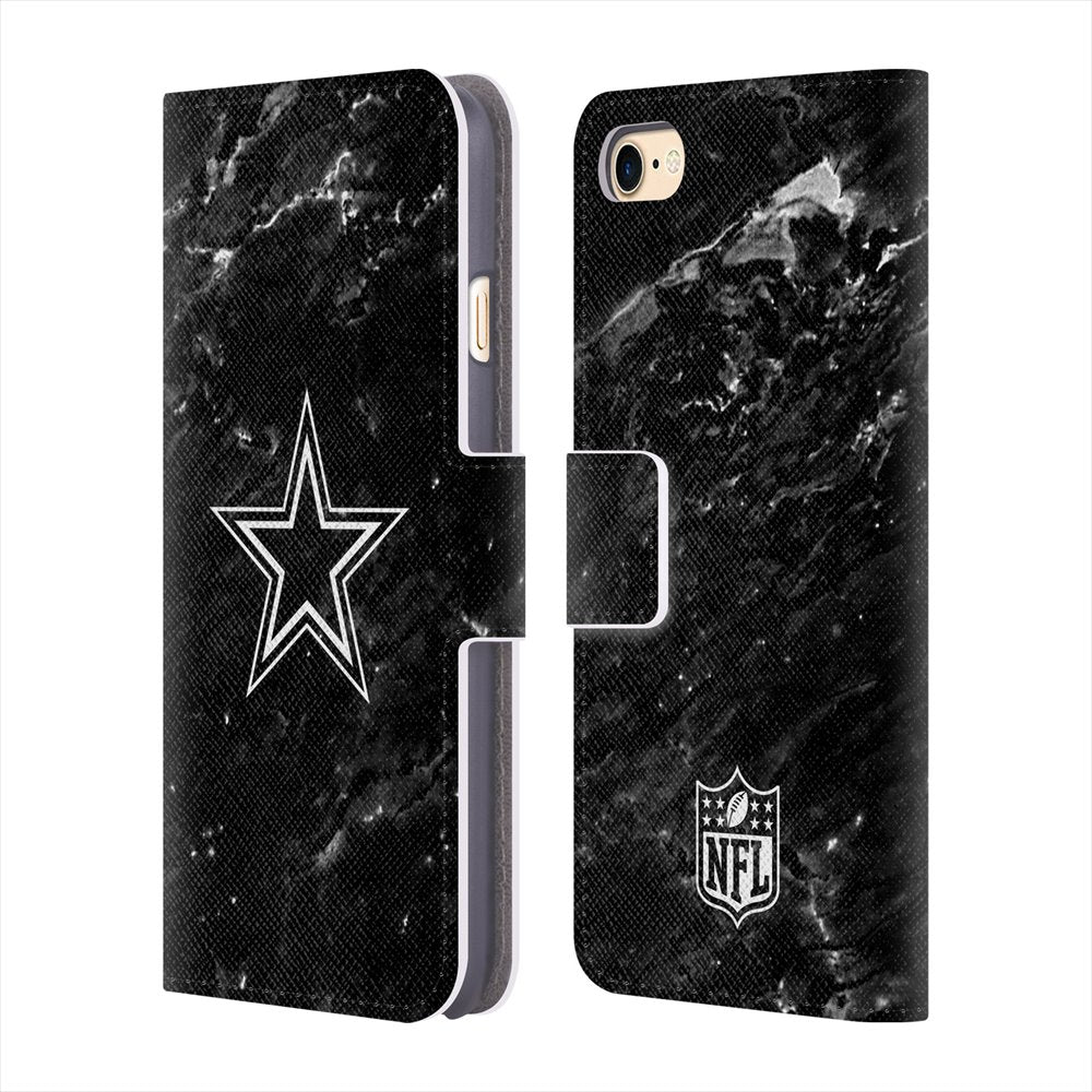 DALLAS COWBOYS（NFL） ダラスカウボーイズ - Marble レザー手帳型 / Apple iPhoneケース 【公式 / オフィシャル】