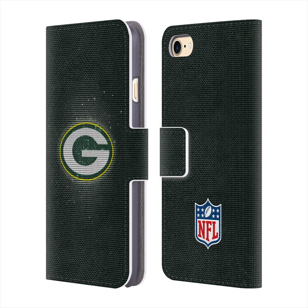 GREEN BAY PACKERS（NFL） グリーンベイパッカーズ - LED レザー手帳型 / Apple iPhoneケース 【公式 / オフィシャル】