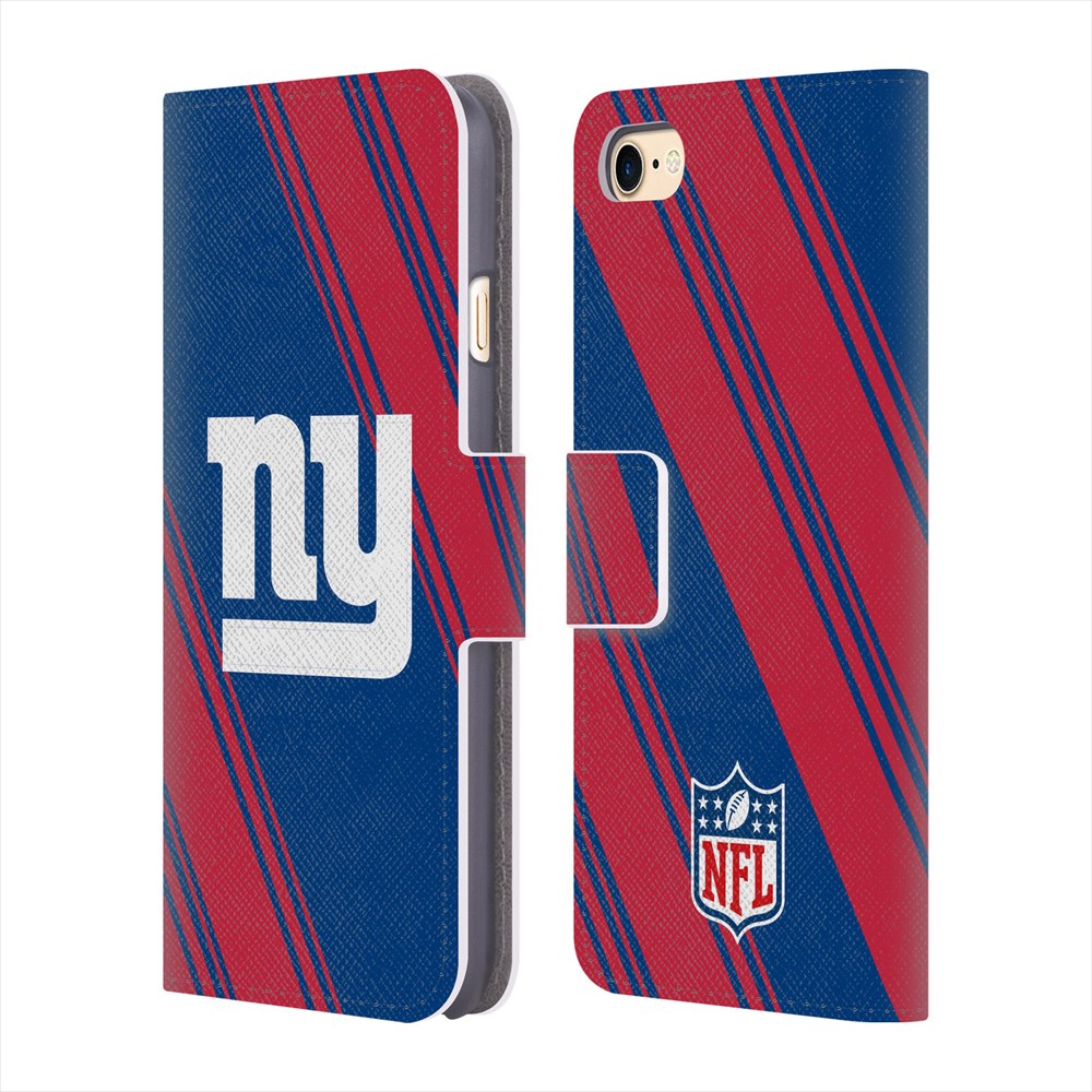 NEW YORK GIANTS（NFL） ニューヨークジャイアンツ - Stripes レザー手帳型 / Apple iPhoneケース 【公式 / オフィシャル】