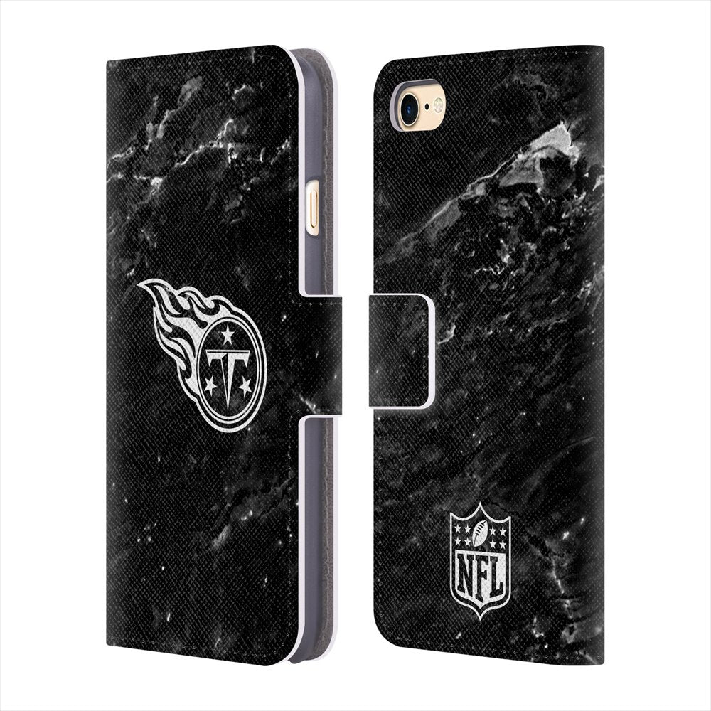 TENNESSEE TITANS（NFL） テネシータイタンズ - Marble レザー手帳型 / Apple iPhoneケース 【公式 / オフィシャル】