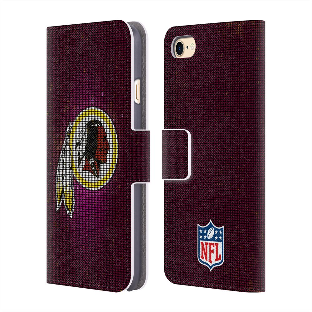 WASHINGTON REDSKINS（NFL） ワシントンレッドスキンズ - LED レザー手帳型 / Apple iPhoneケース 【公式 / オフィシャル】