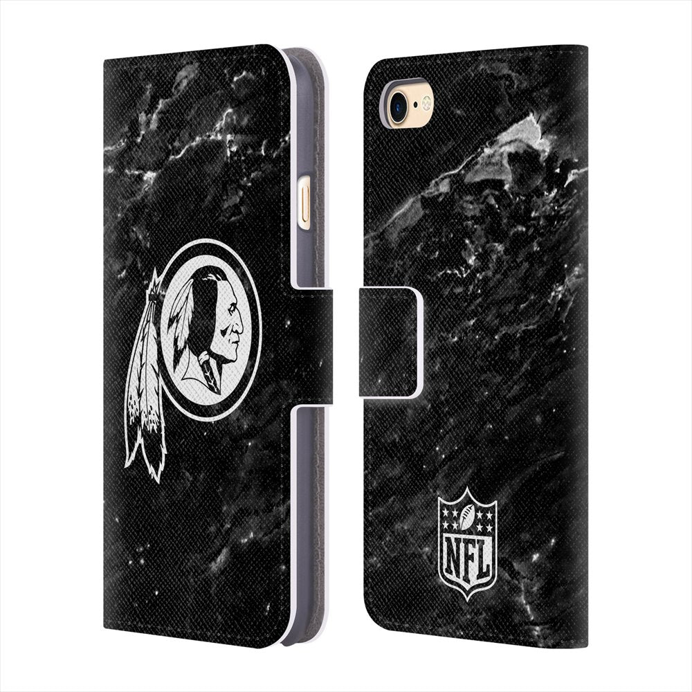 WASHINGTON REDSKINS（NFL） ワシントンレッドスキンズ - Marble レザー手帳型 / Apple iPhoneケース 【公式 / オフィシャル】