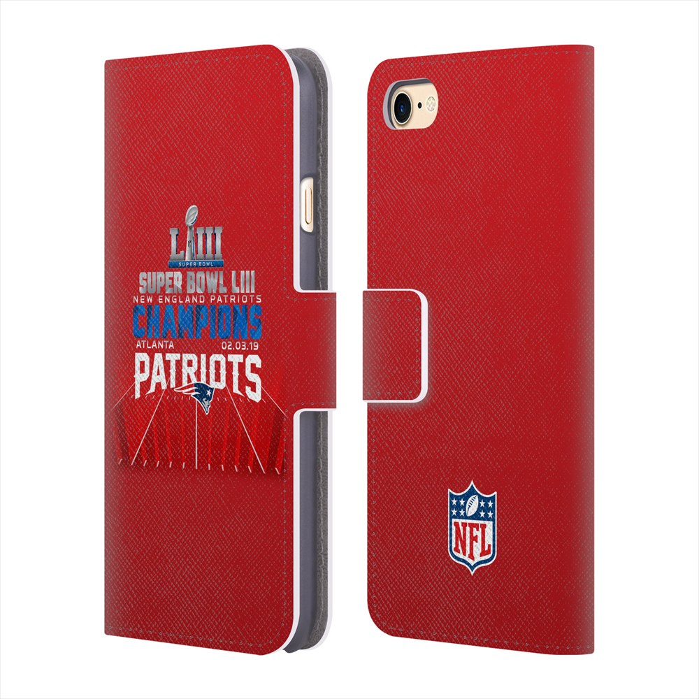 NEW ENGLAND PATRIOTS（NFL） パッツ - New England Patriots 3 レザー手帳型 / Apple iPhoneケース 【公式 / オフィシャル】