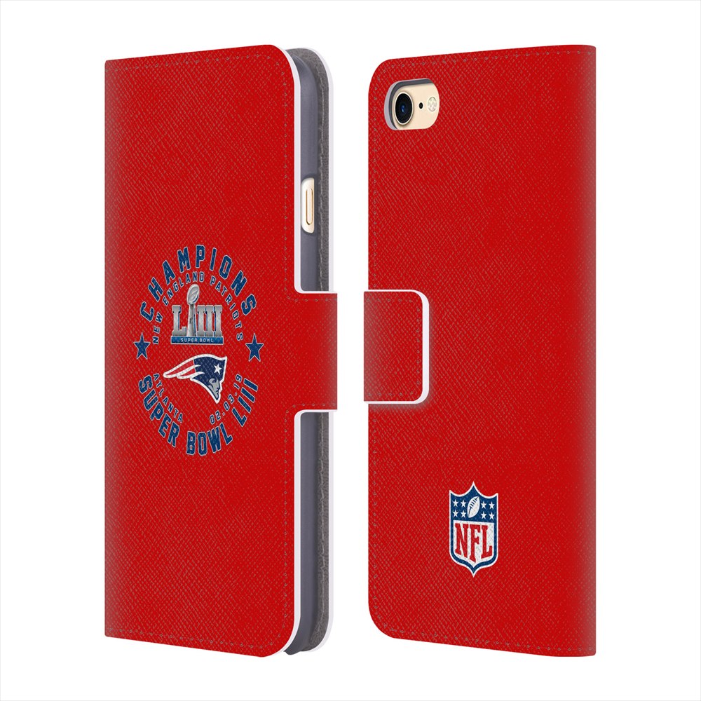 NEW ENGLAND PATRIOTS（NFL） パッツ - New England Patriots 4 レザー手帳型 / Apple iPhoneケース 【公式 / オフィシャル】