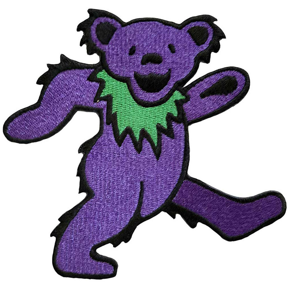 GRATEFUL DEAD グレイトフルデッド - Purple Dancing Bear / ワッペン 【公式 / オフィシャル】