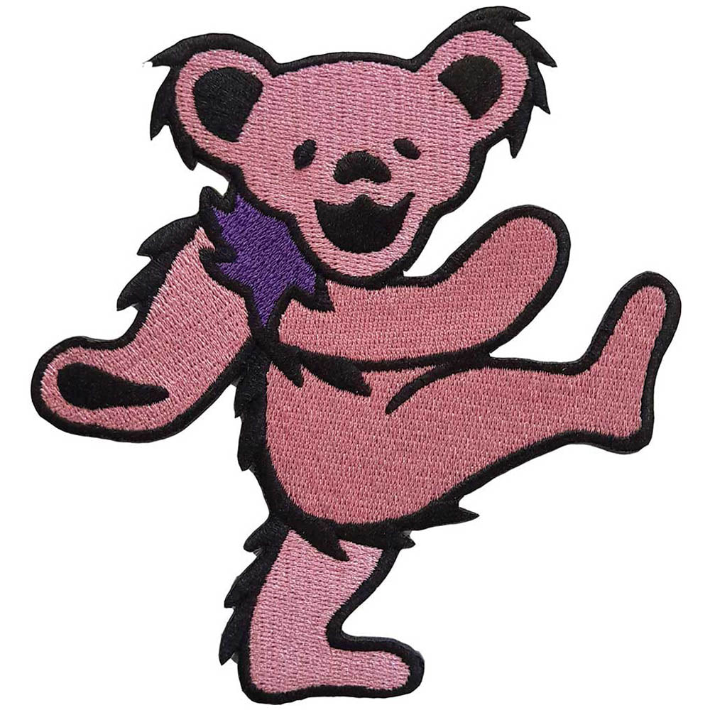 GRATEFUL DEAD グレイトフルデッド - Pink Dancing Bear / ワッペン 【公式 / オフィシャル】