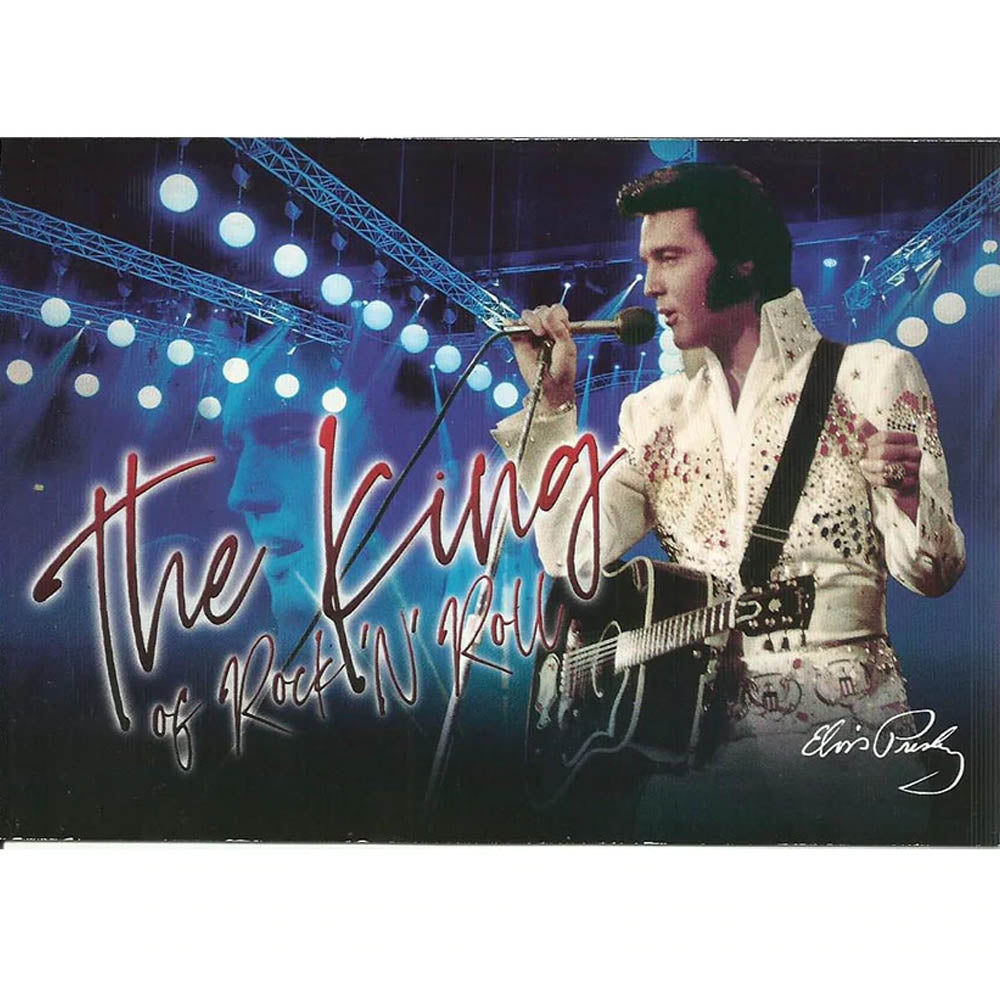 ELVIS PRESLEY エルヴィスプレスリー - The King Blue / ポストカード・レター 【公式 / オフィシャル】