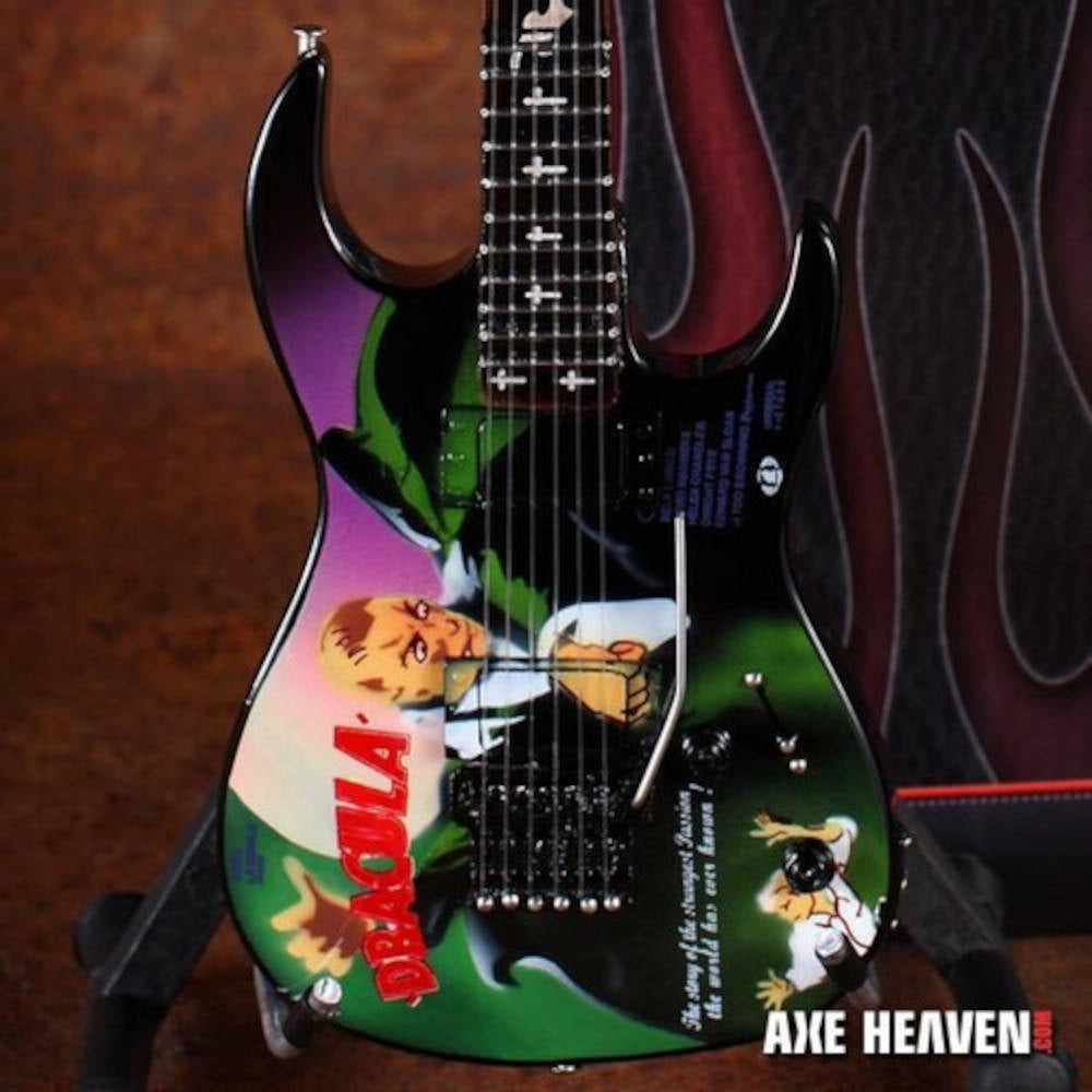 METALLICA - Kirk Hammett Signature “Dracula” Miniature Guitar Replica Collectible