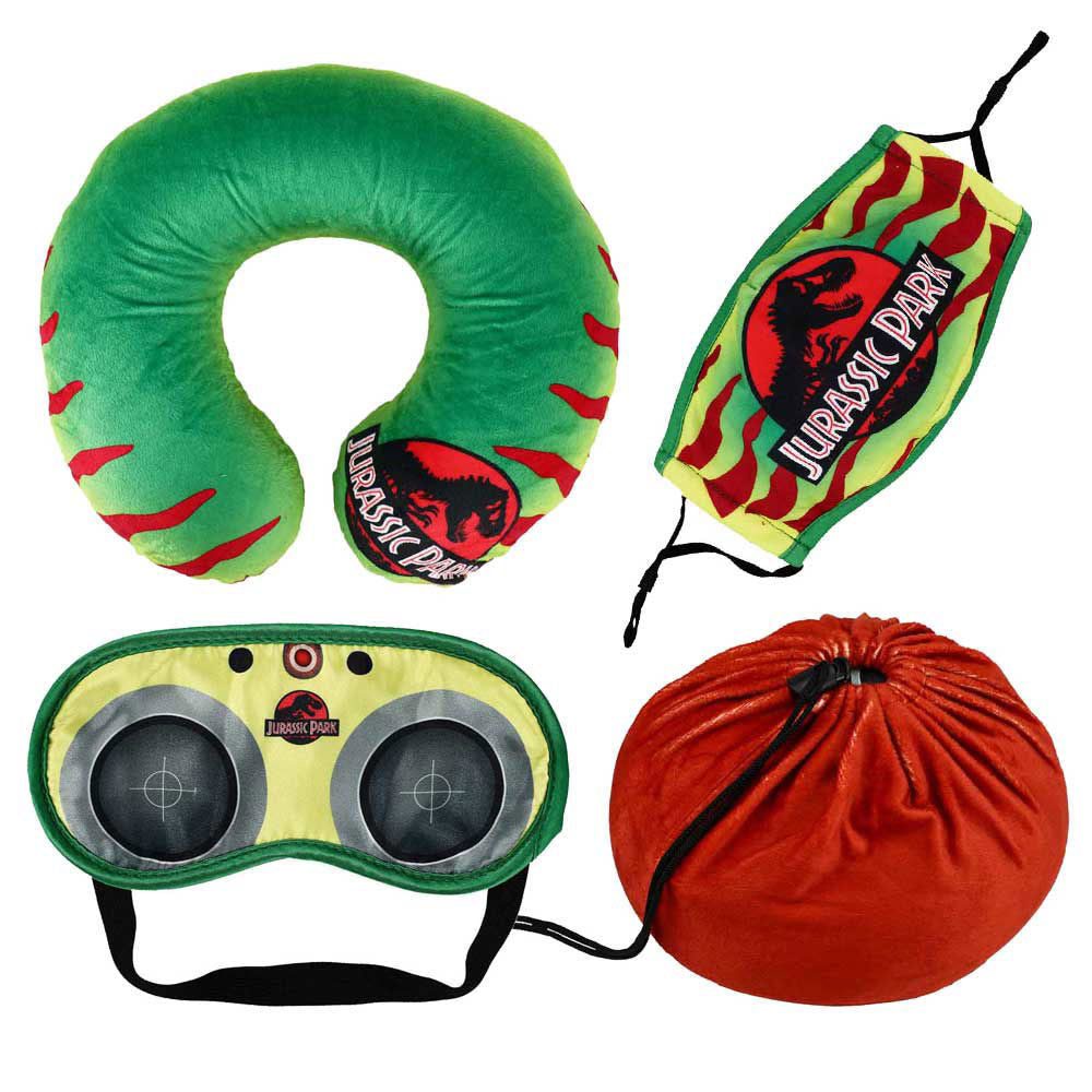 JURASSIC PARK - NECK PILLOW, FACE COVER & EYE MASK TRAVEL SET / 限定