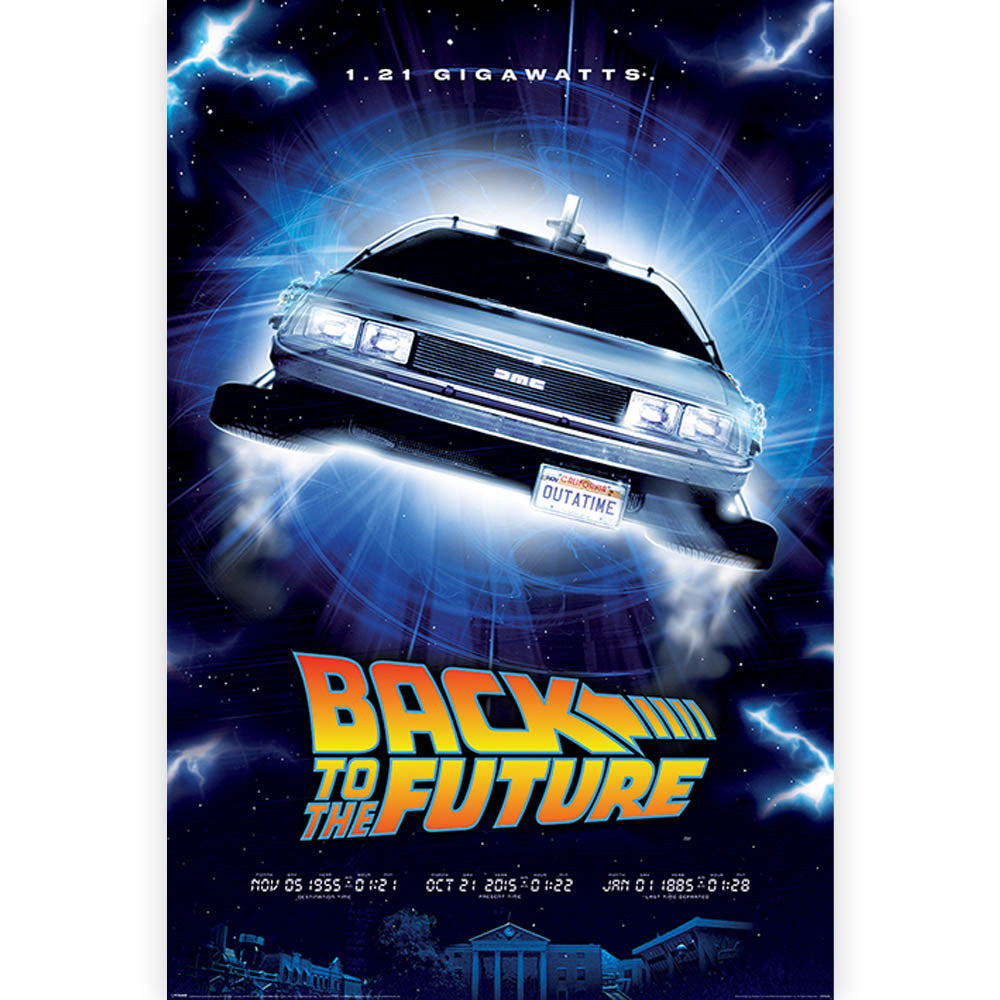 BACK TO THE FUTURE バックトゥザフューチャー (「BTTF2」 35周年 ) - 1.21 Gigawatts / ポスター 【公式 / オフィシャル】