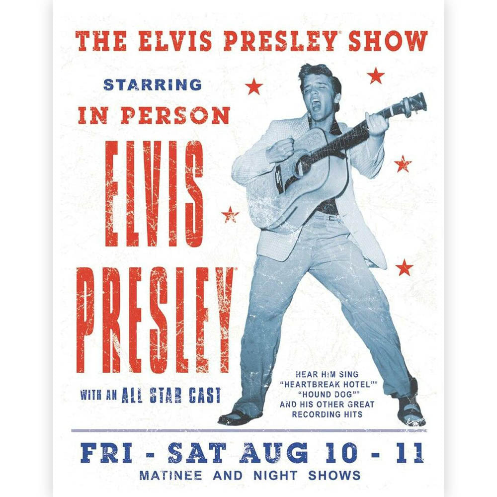 ELVIS PRESLEY エルヴィスプレスリー (11月 ドキュメンタリー 配信 ) - Show / レトロ・ヴィンテージ看板 / インテリア置物 【公式 / オフィシャル】