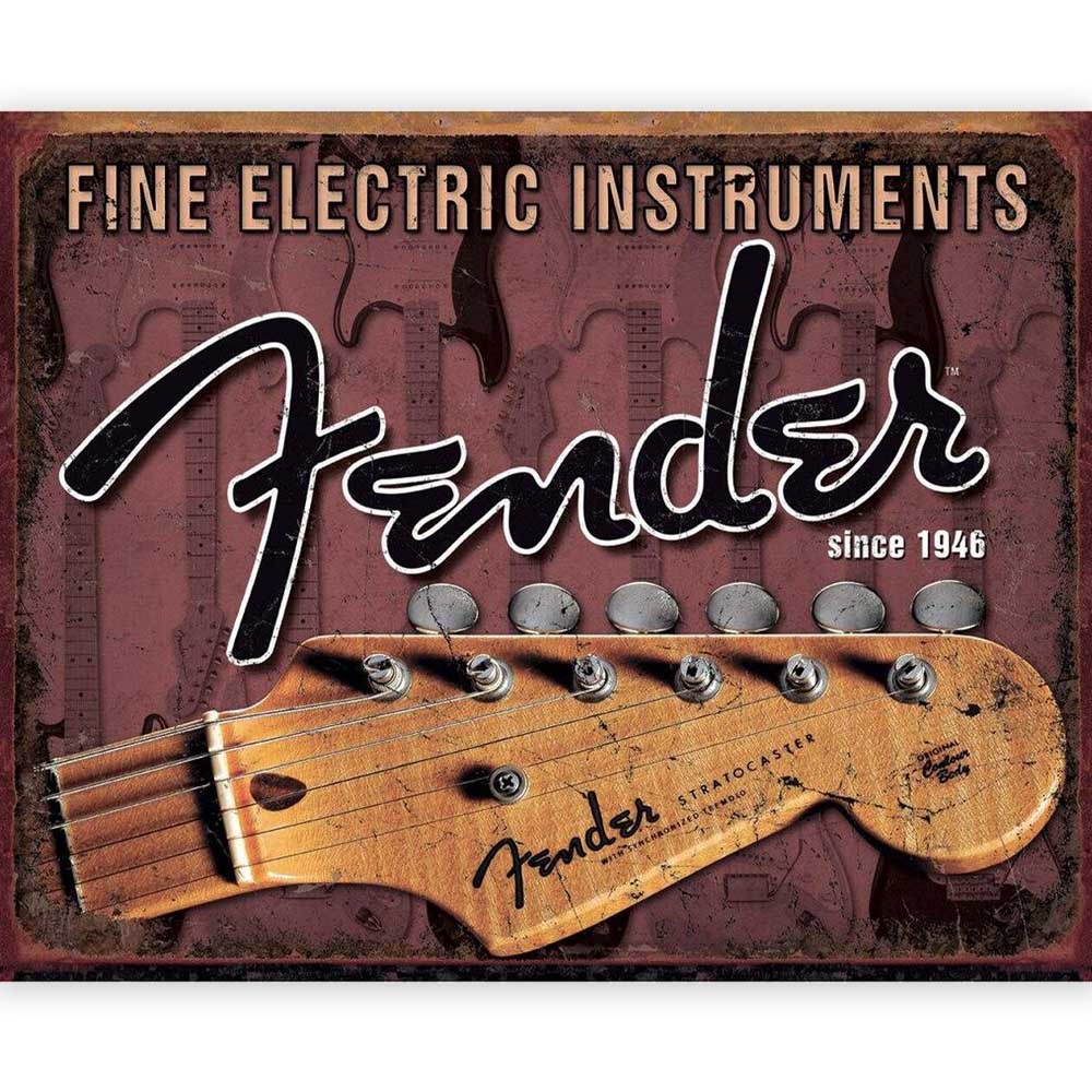 FENDER フェンダー - Headstock / レトロ・ヴィンテージ看板 / インテリア置物 【公式 / オフィシャル】