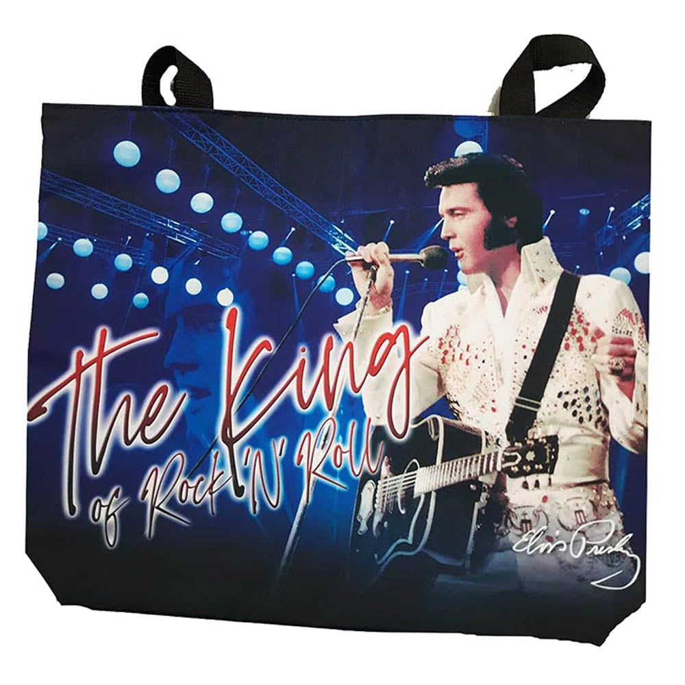 
                  
                    ELVIS PRESLEY エルヴィスプレスリー - The King Blue w/White Jumpsuit / トートバッグ 【公式 / オフィシャル】
                  
                