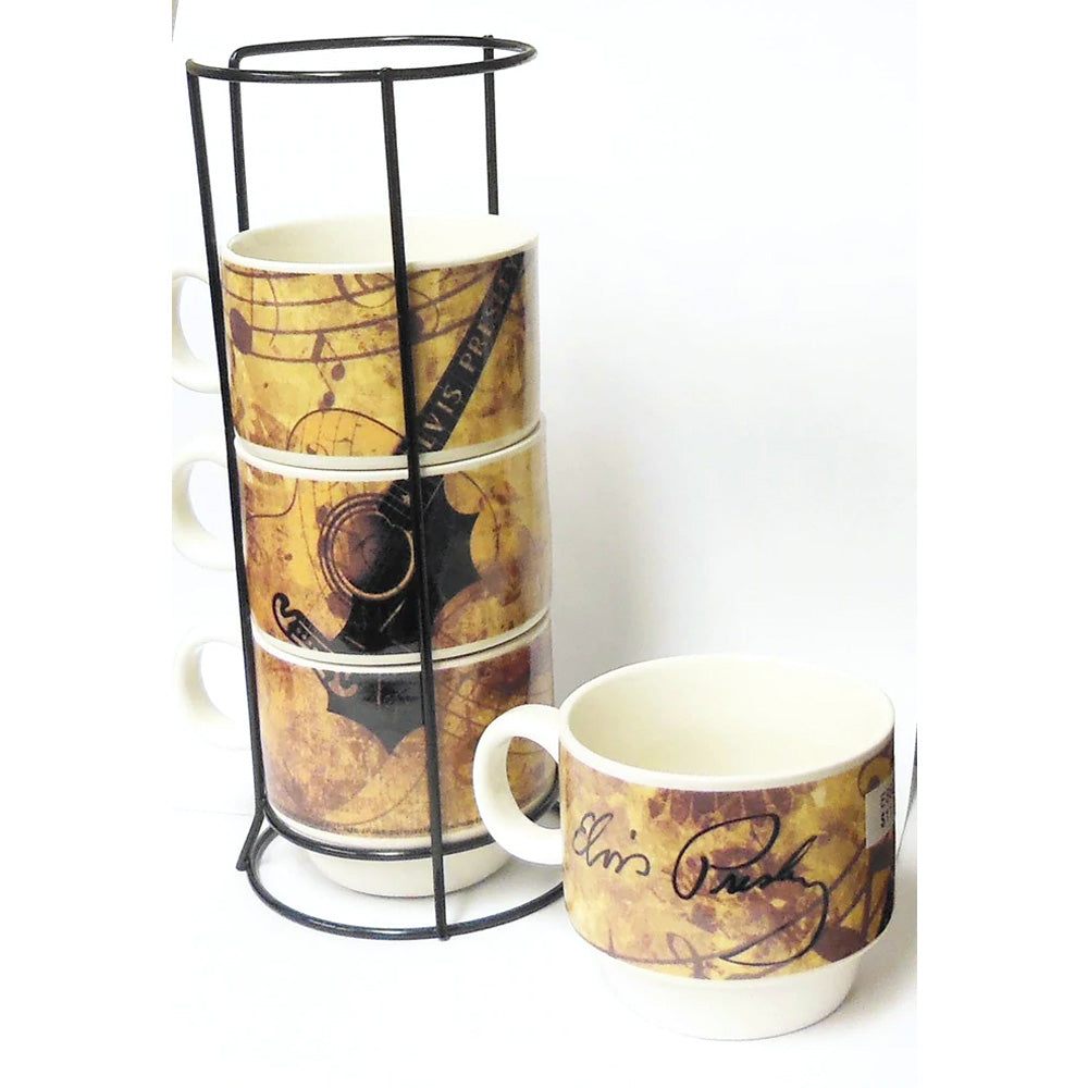 
                  
                    ELVIS PRESLEY エルヴィスプレスリー (11月 ドキュメンタリー 配信 ) - Coffee Cup Stackable / 4個入り / マグカップ
                  
                