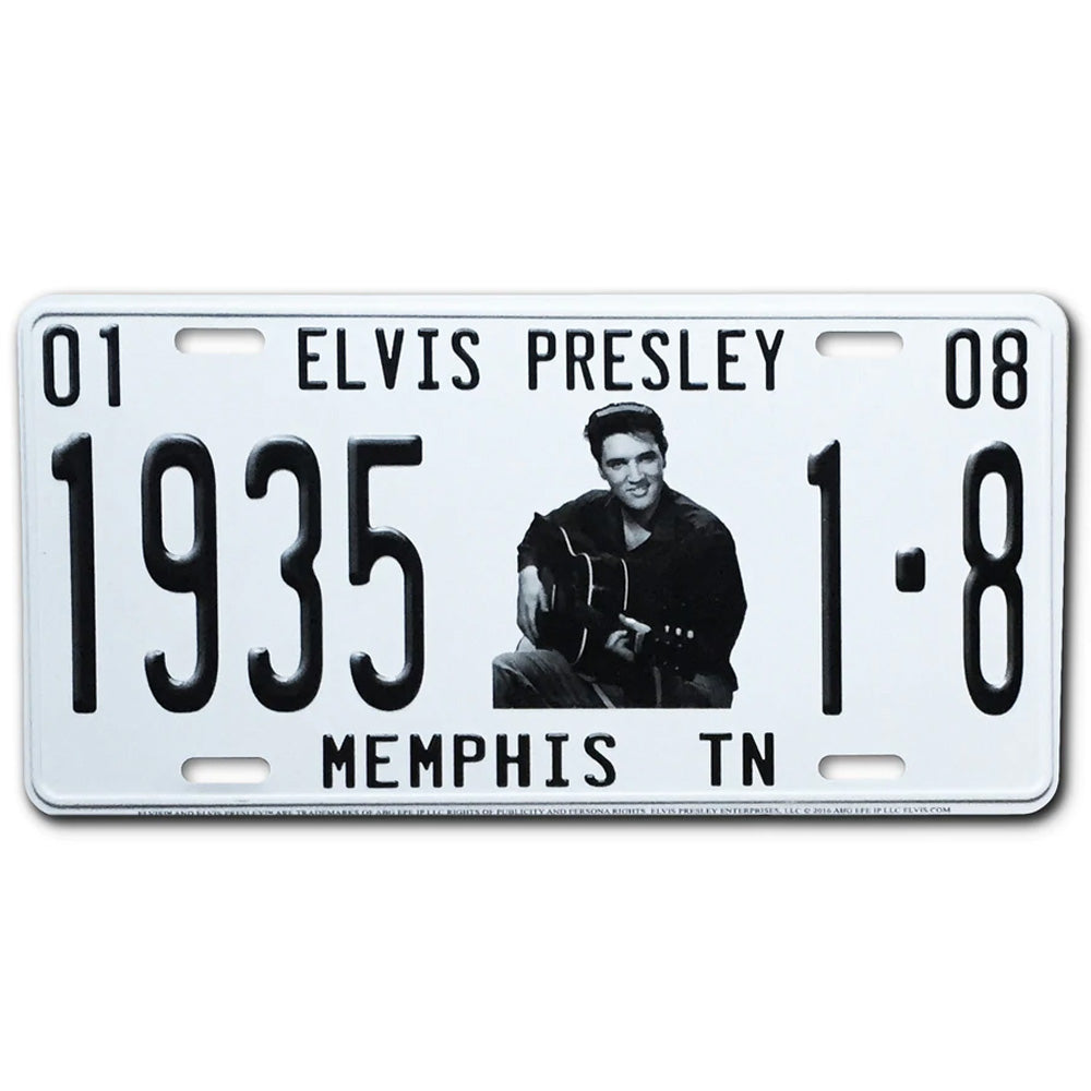 ELVIS PRESLEY エルヴィスプレスリー - Elvis 1935 License Plate / ライセンス・プレート / インテリア置物 【公式 / オフィシャル】