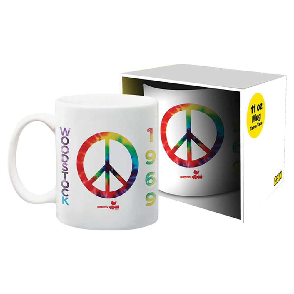 
                  
                    WOODSTOCK ウッドストック (55周年 ) - TIE DYE PEACE / マグカップ 【公式 / オフィシャル】
                  
                