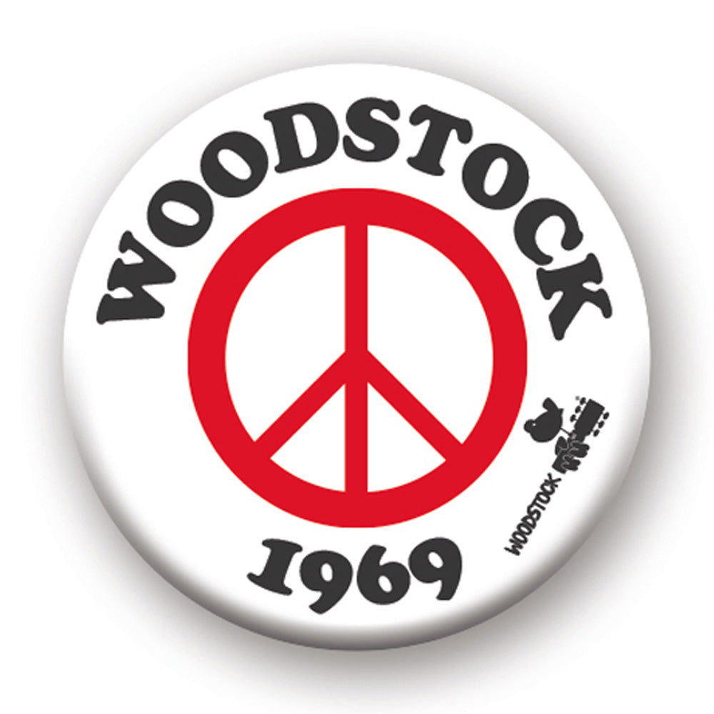 WOODSTOCK ウッドストック (55周年 ) - PEACE / バッジ 【公式 / オフィシャル】