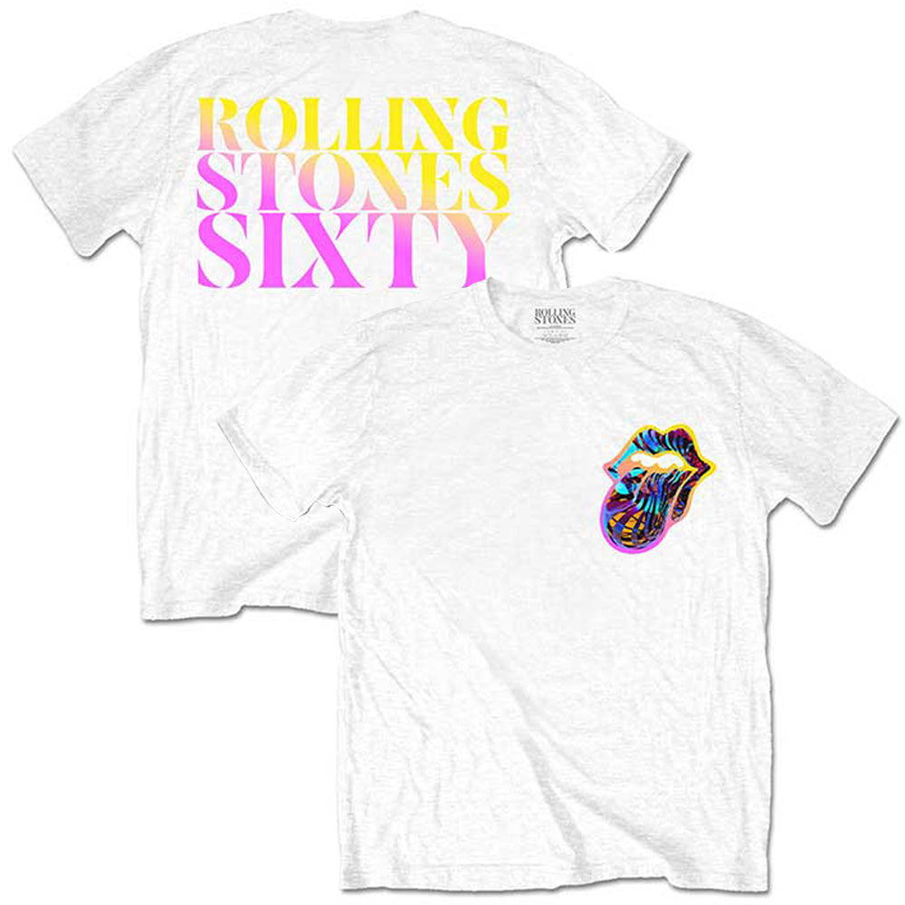 
                  
                    ROLLING STONES ローリングストーンズ (デビュー作 60周年 ) - Sixty Gradient Text / バックプリントあり / Tシャツ / メンズ 【公式 / オフィシャル】
                  
                