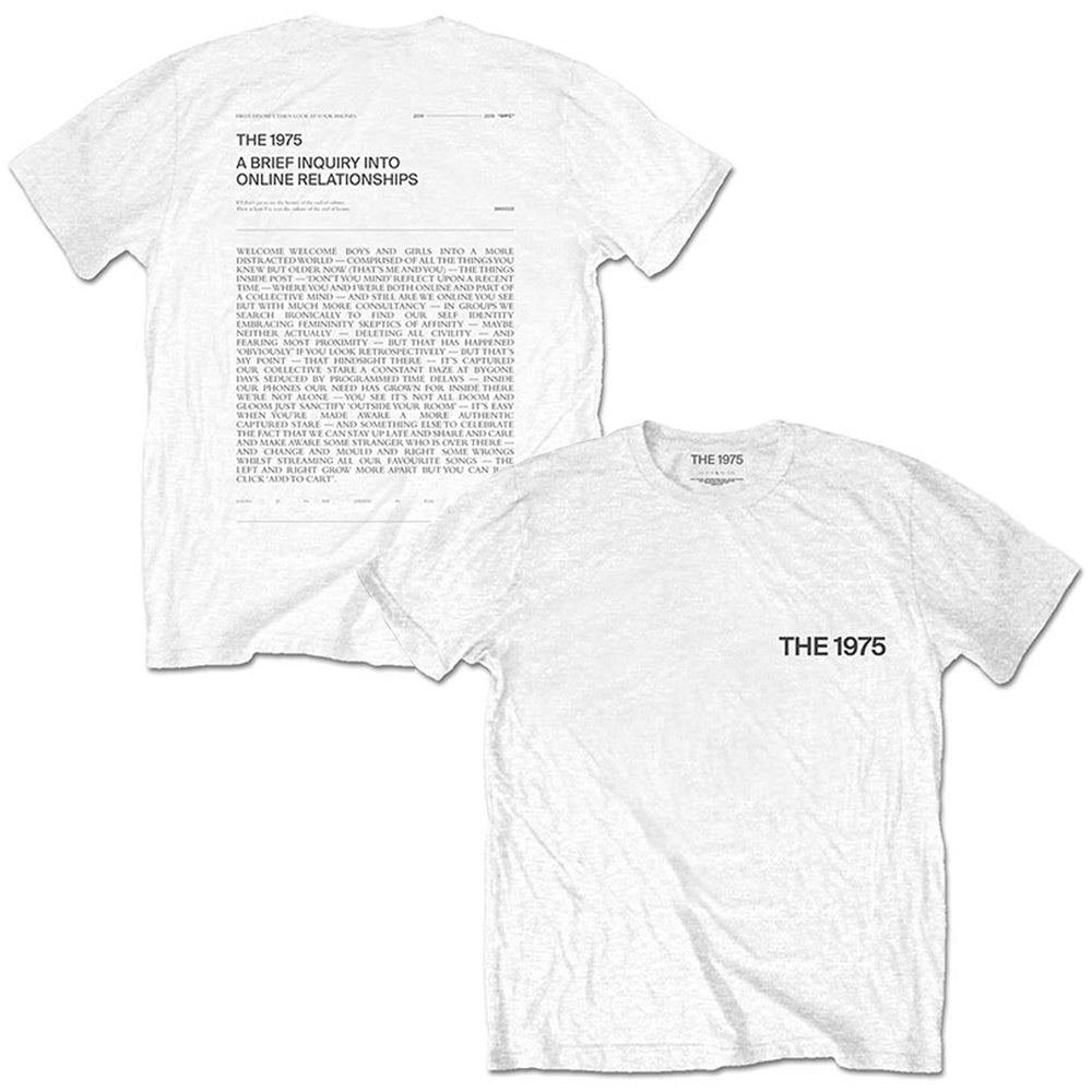 THE 1975 - A Brief Inquiry / バックプリントあり / Tシャツ / メンズ 【公式 / オフィシャル】