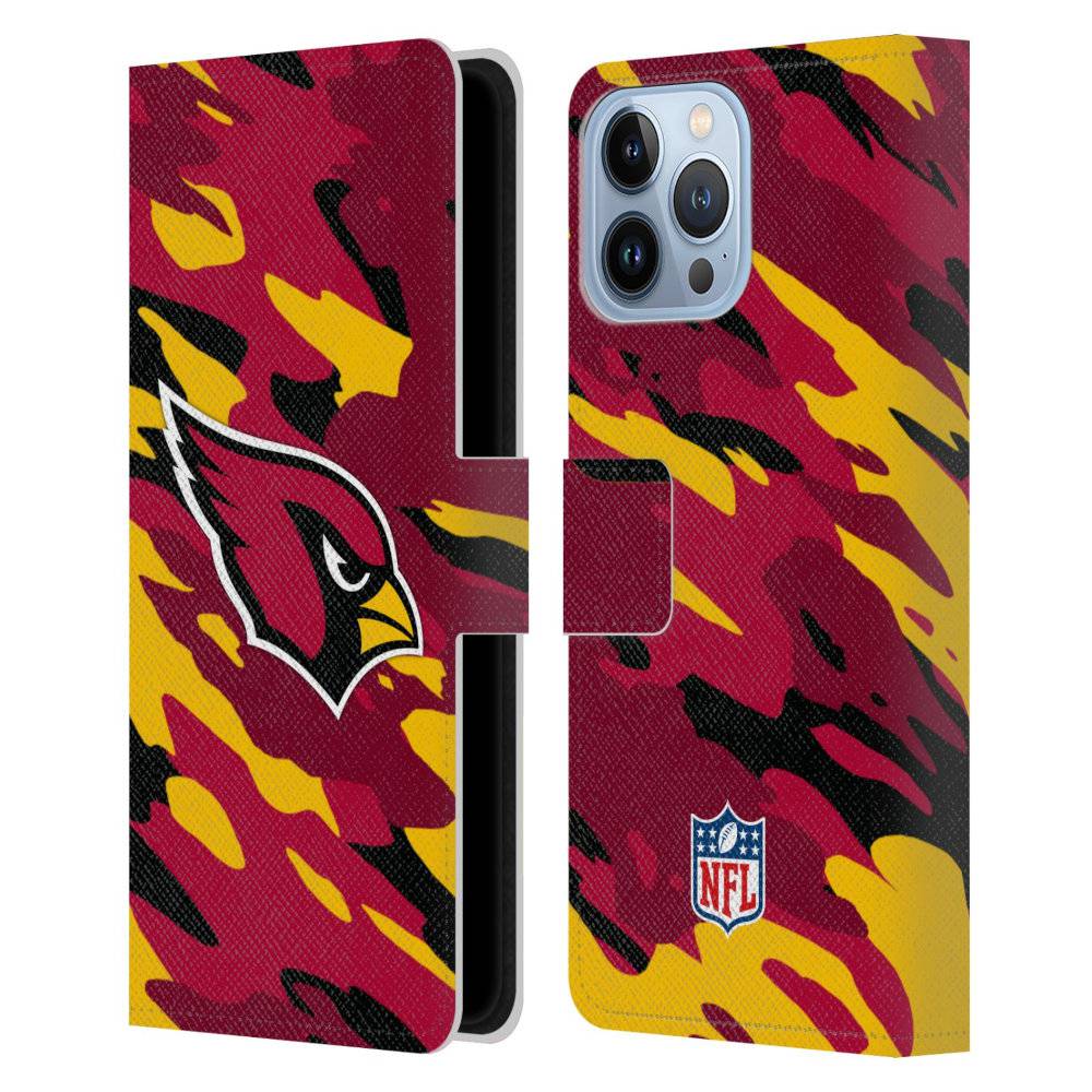 ARIZONA CARDINALS（NFL） アリゾナカージナルス - Camou レザー手帳型 / Apple iPhoneケース 【公式 / オフィシャル】