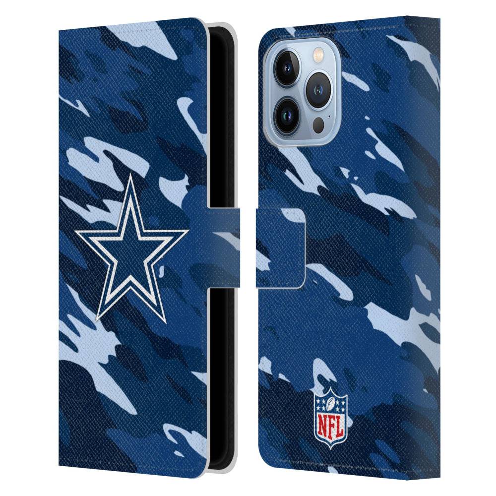 DALLAS COWBOYS（NFL） ダラスカウボーイズ - Camou レザー手帳型 / Apple iPhoneケース 【公式 / オフィシャル】