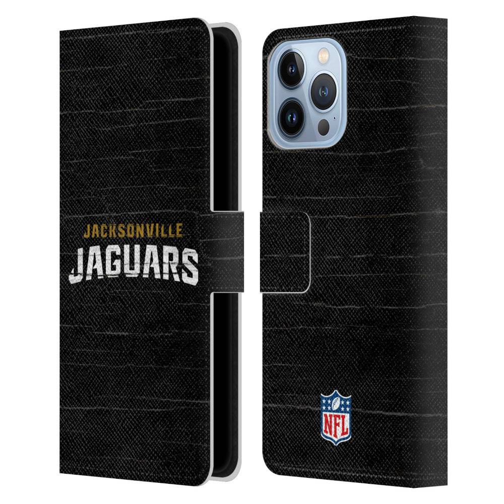 JACKSONVILLE JAGUARS（NFL） ジャクソンビルジャガーズ - Distressed レザー手帳型 / Apple iPhoneケース 【公式 / オフィシャル】