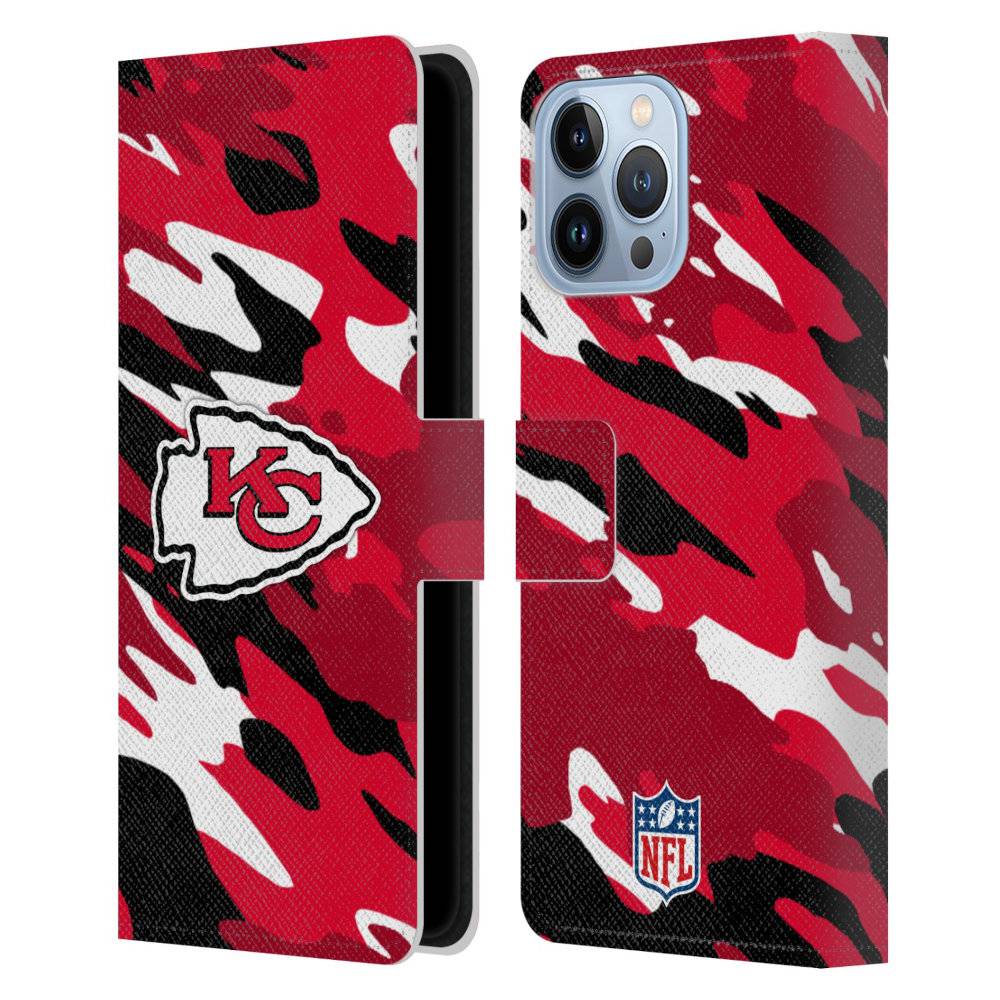 KANSAS CITY CHIEFS（NFL） カンザスシティチーフス - Camou レザー手帳型 / Apple iPhoneケース 【公式 / オフィシャル】