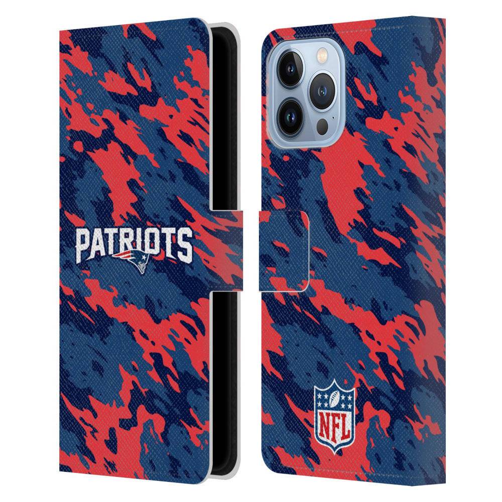 NEW ENGLAND PATRIOTS（NFL） パッツ - Camou レザー手帳型 / Apple iPhoneケース 【公式 / オフィシャル】