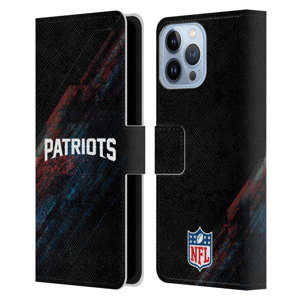 NEW ENGLAND PATRIOTS（NFL） パッツ - Blur レザー手帳型 / Apple iPhoneケース 【公式 / オフィシャル】