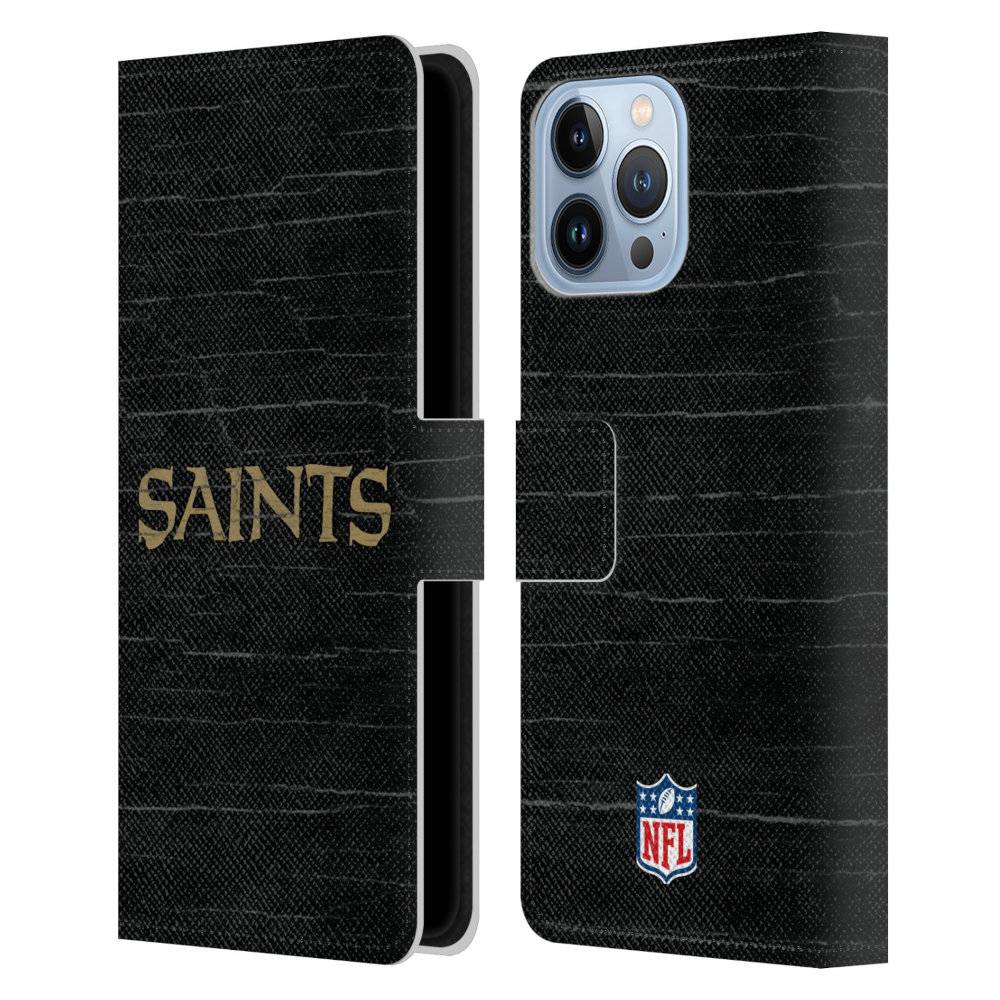 NEW ORLEANS SAINTS（NFL） ニューオーリンズセインツ - Distressed レザー手帳型 / Apple iPhoneケース 【公式 / オフィシャル】