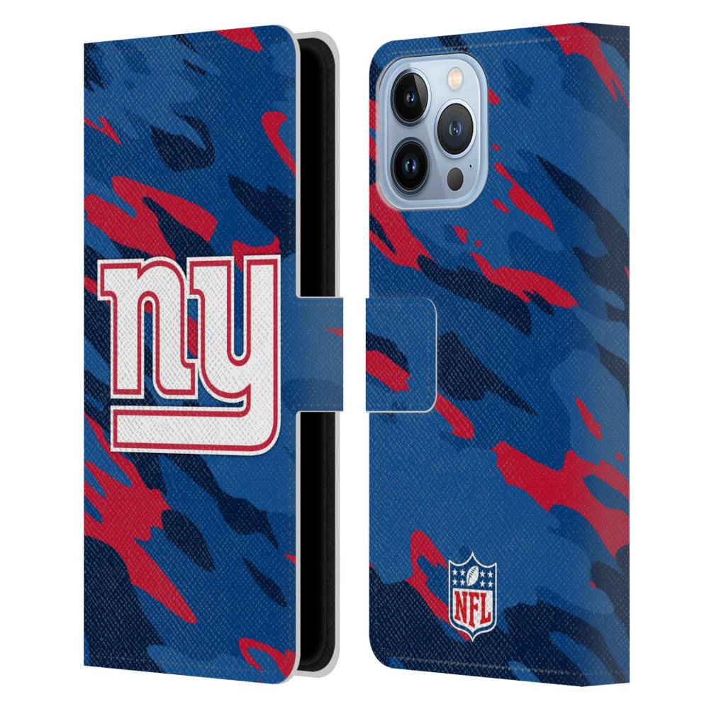 NEW YORK GIANTS（NFL） ニューヨークジャイアンツ - Camou レザー手帳型 / Apple iPhoneケース 【公式 / オフィシャル】