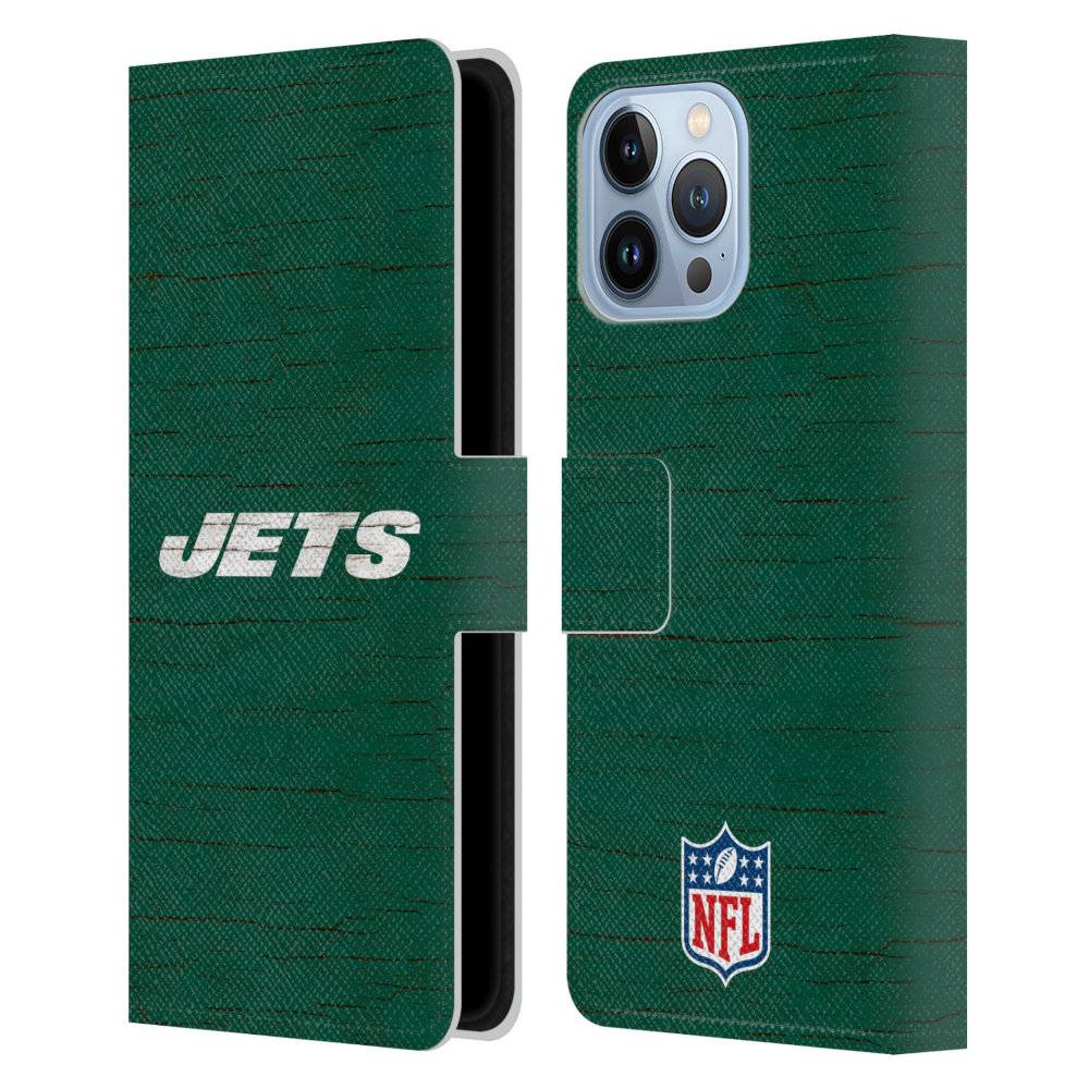 NEW YORK JETS（NFL） ニューヨークジェッツ - Distressed レザー手帳型 / Apple iPhoneケース 【公式 / オフィシャル】