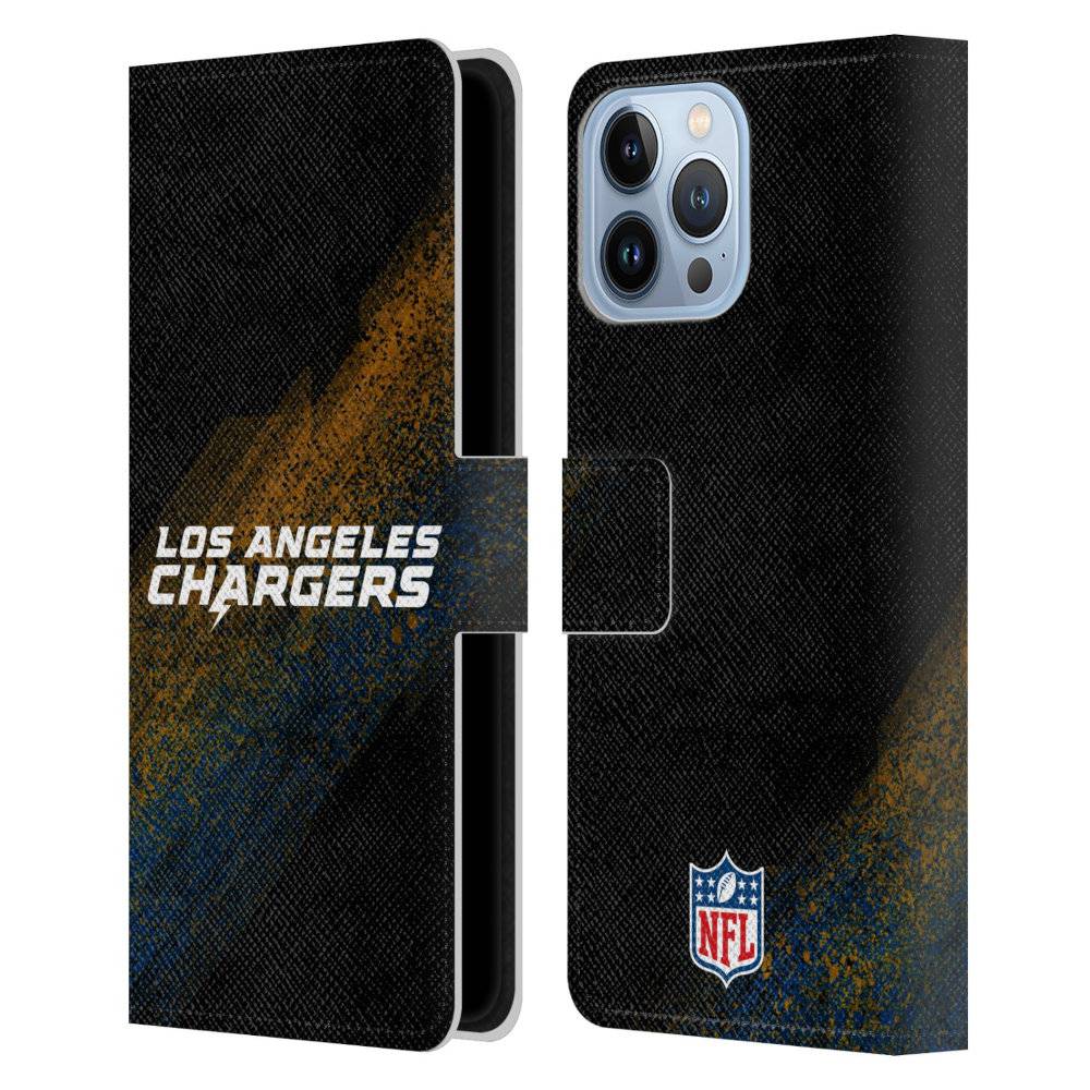 LOS ANGELES CHARGERS（NFL） ロサンゼルスチャージャーズ - Blur レザー手帳型 / Apple iPhoneケース 【公式 / オフィシャル】